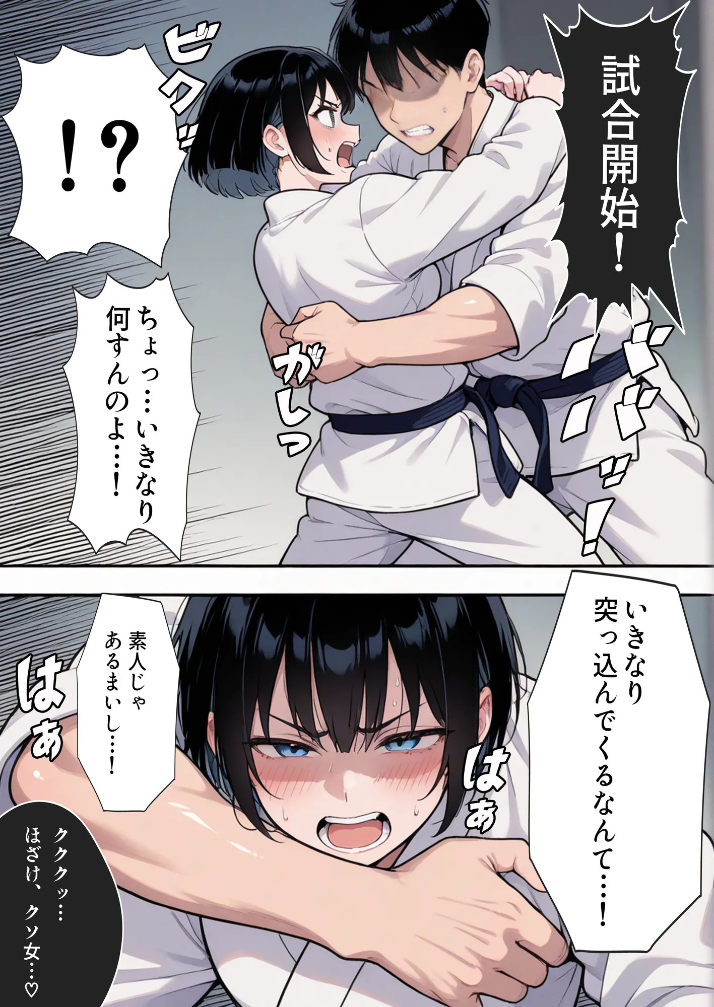 負けたら即中出しセックス 愛する道場を守るために道場破りに挑む天才柔道少女の話 - 11ページ