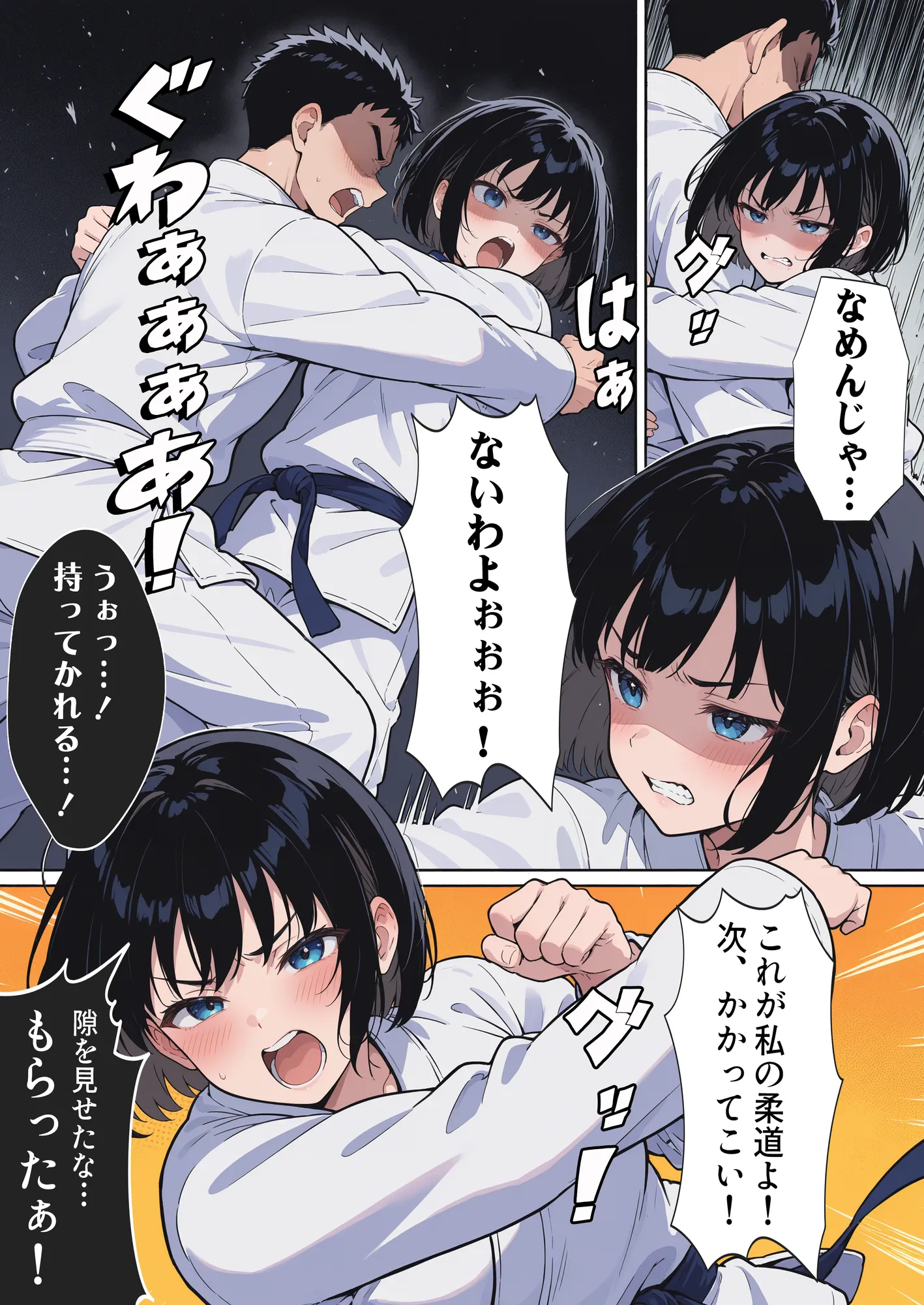 負けたら即中出しセックス 愛する道場を守るために道場破りに挑む天才柔道少女の話 - 14ページ