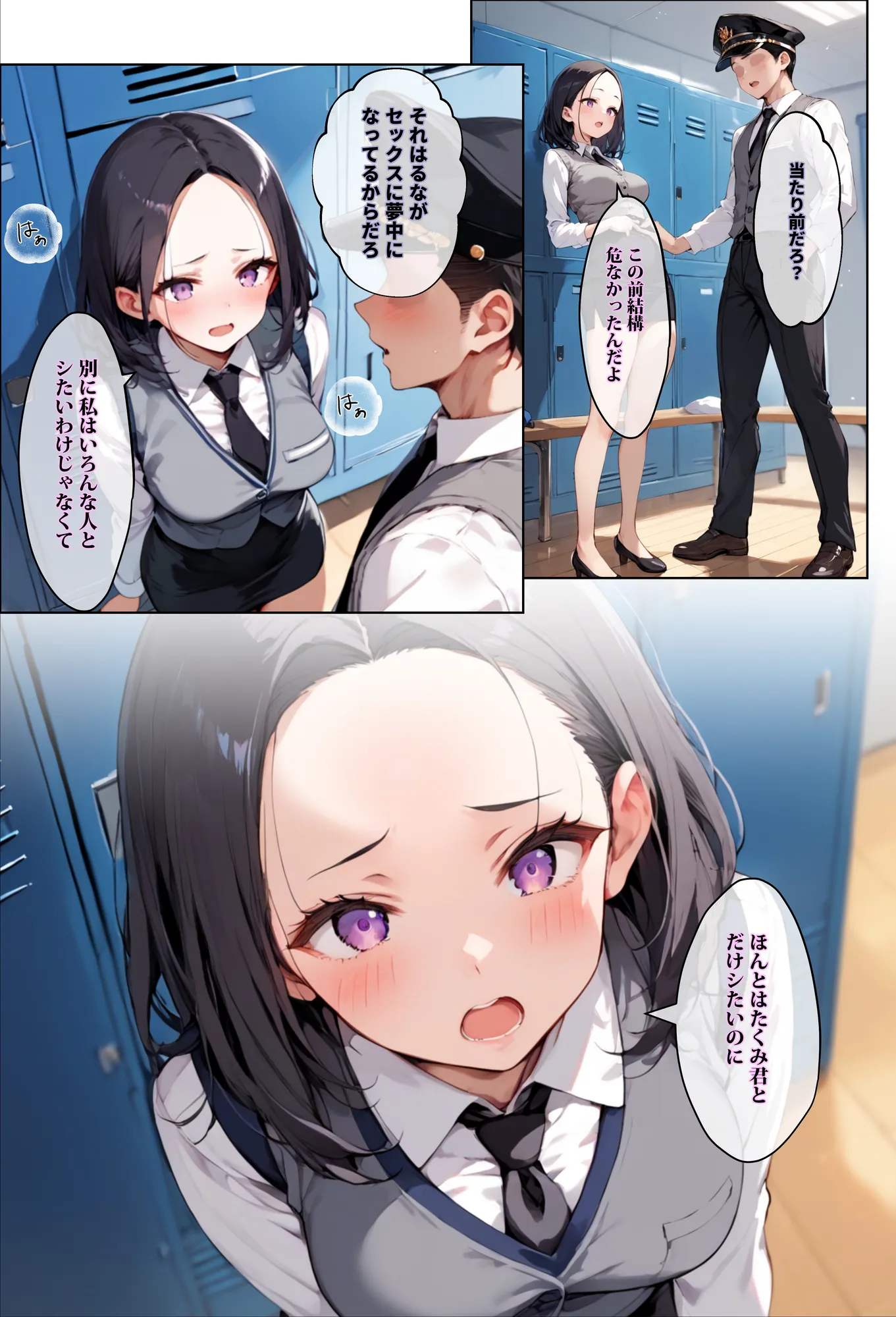 彼氏持ちを寝取ったはずが実は、寝取らせられていた話〜中出し列車で働くビッチ〜 - 2ページ