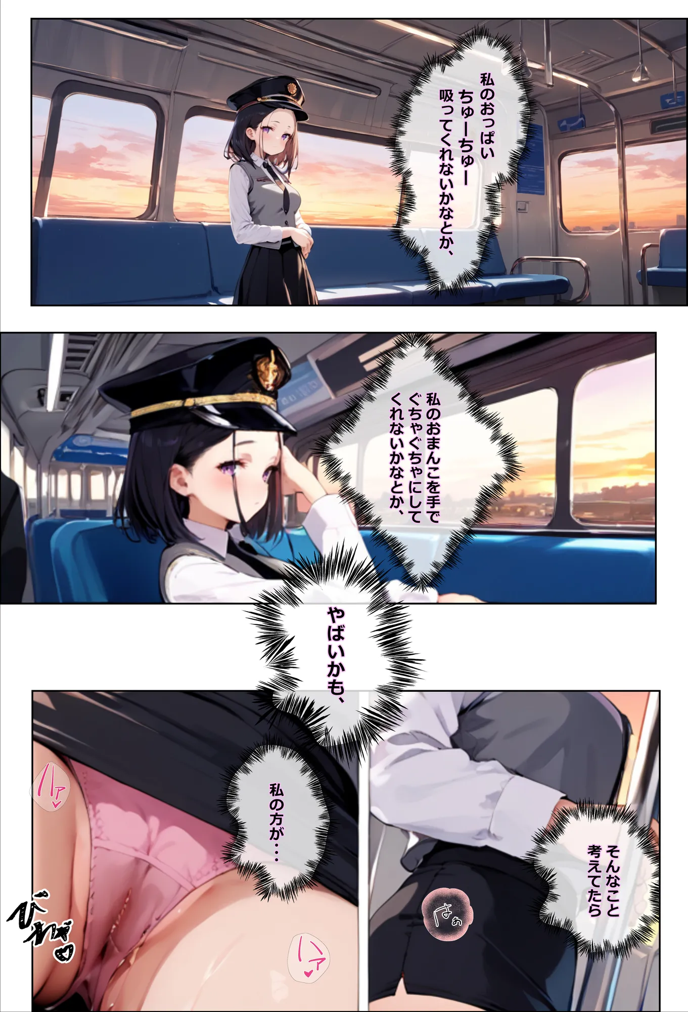 彼氏持ちを寝取ったはずが実は、寝取らせられていた話〜中出し列車で働くビッチ〜 - 10ページ