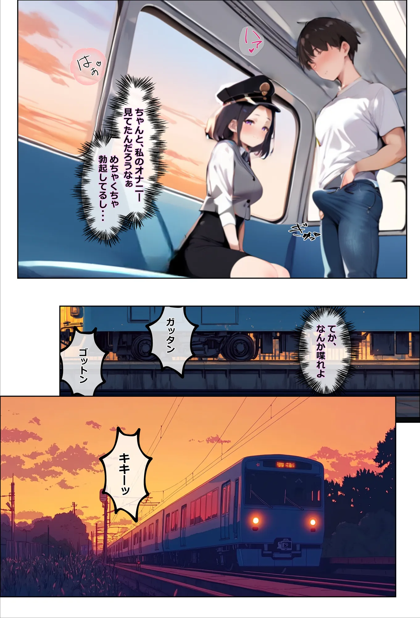 彼氏持ちを寝取ったはずが実は、寝取らせられていた話〜中出し列車で働くビッチ〜 - 22ページ