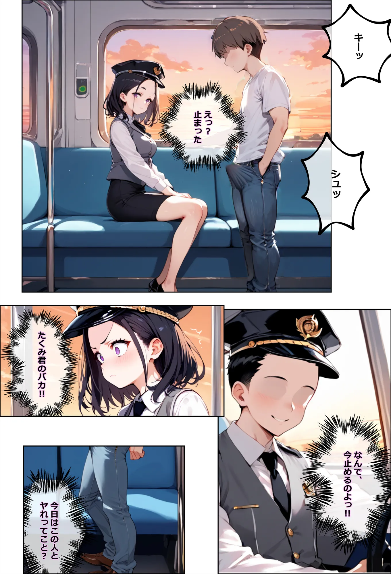 彼氏持ちを寝取ったはずが実は、寝取らせられていた話〜中出し列車で働くビッチ〜 - 23ページ