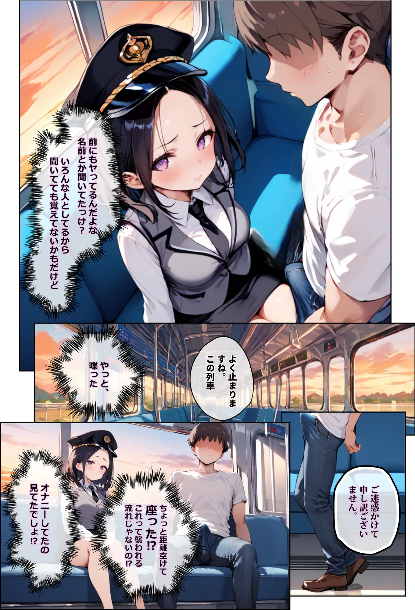 彼氏持ちを寝取ったはずが実は、寝取らせられていた話〜中出し列車で働くビッチ〜 - 24ページ