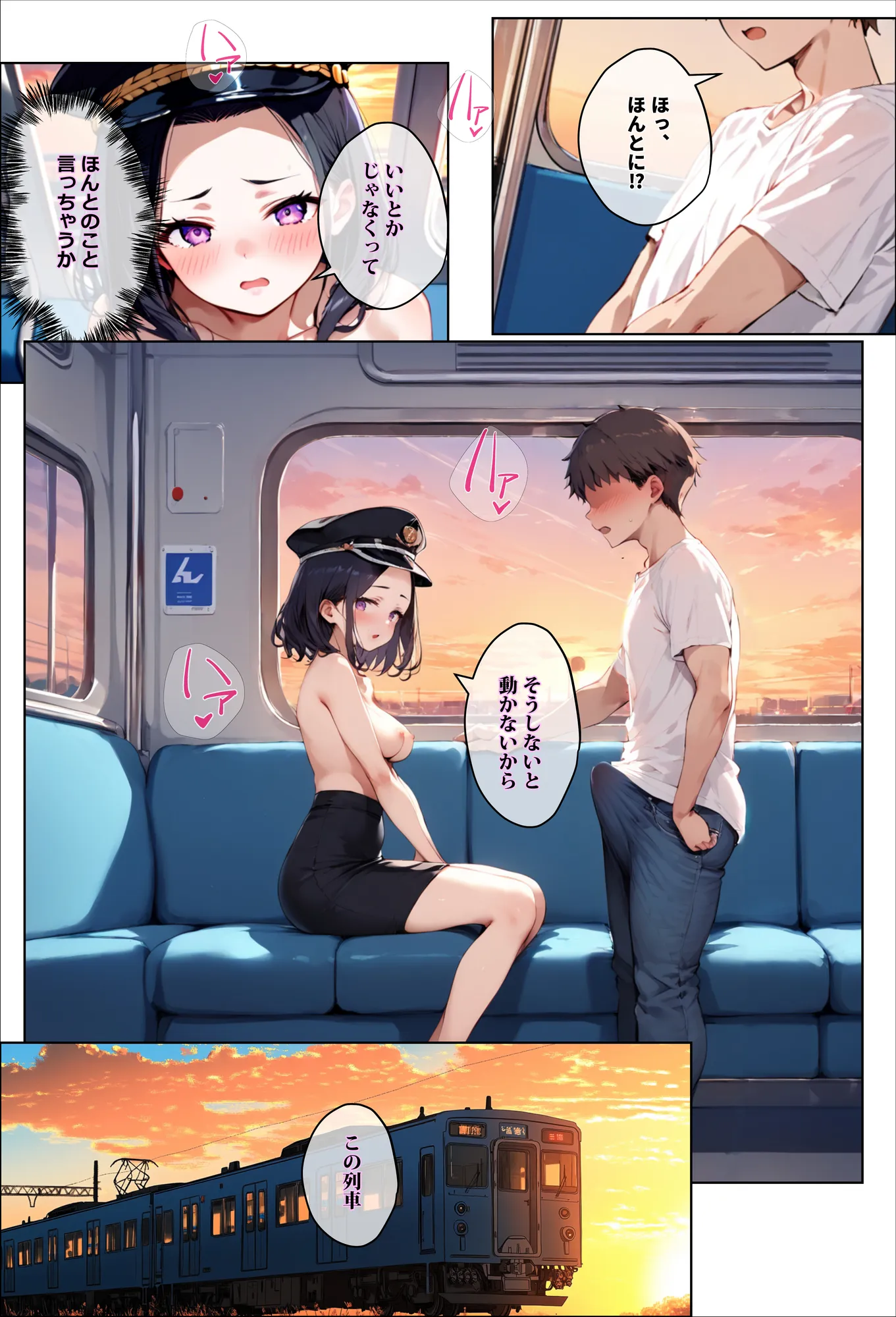 彼氏持ちを寝取ったはずが実は、寝取らせられていた話〜中出し列車で働くビッチ〜 - 35ページ