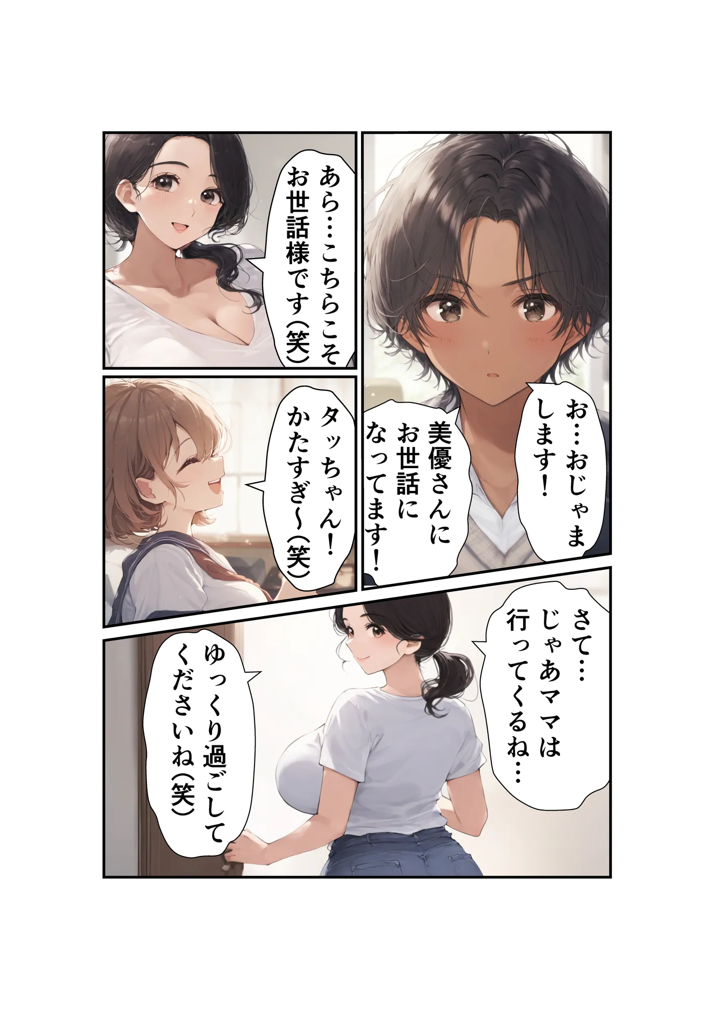 娘彼氏のチ〇ポに溺れて淫乱に目覚めた爆乳未亡人 - 3ページ