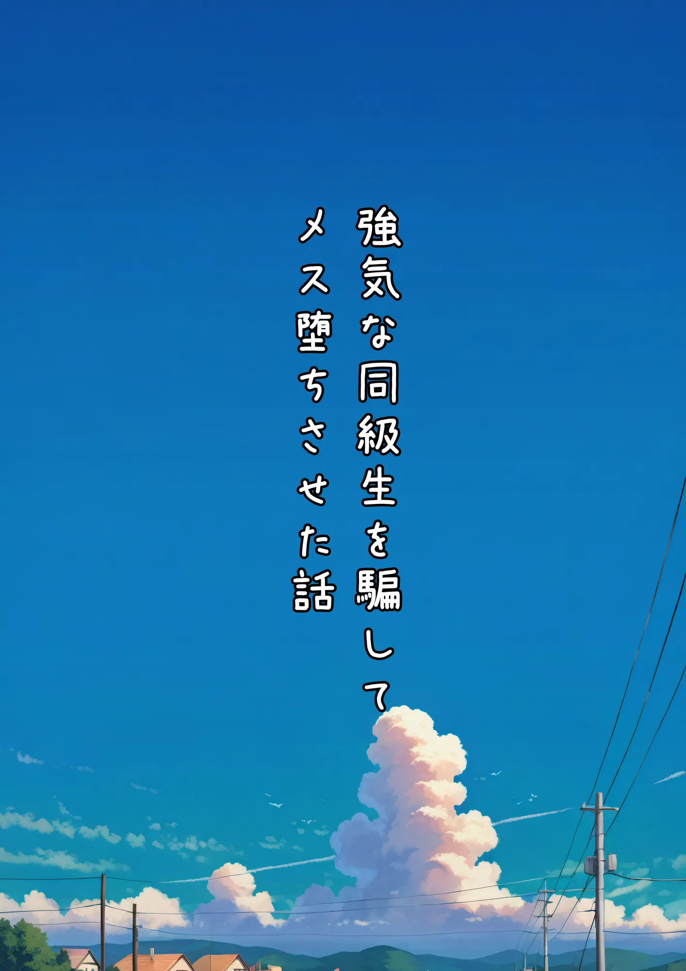 グラドル志望の強気な同級生を騙してメス堕ちさせた話 - 1ページ