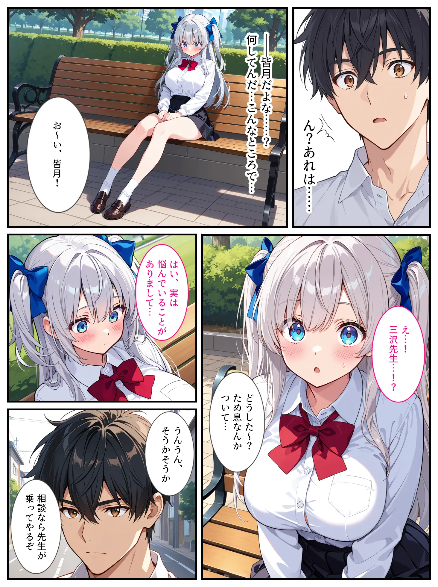 清純無垢な爆乳女子校生を性教育の実習で孕ませちゃいました! - 4ページ