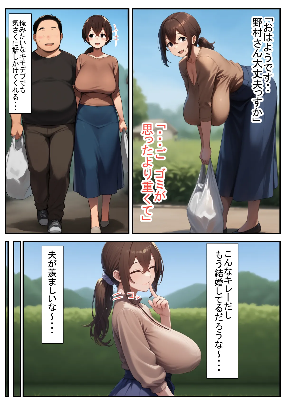 DVで逃げてきた人妻（32）をキモデブ（38）が寝取るそうです。 - 2ページ