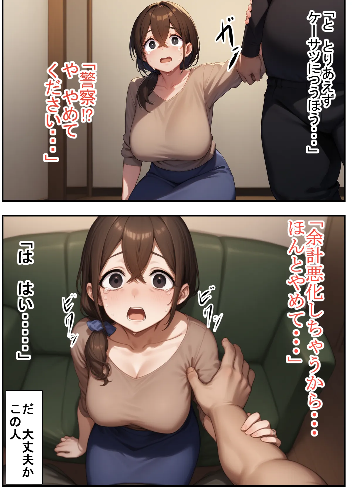 DVで逃げてきた人妻（32）をキモデブ（38）が寝取るそうです。 - 5ページ