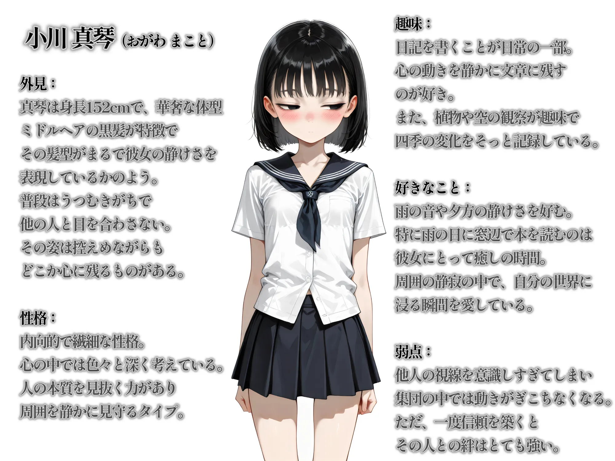 すじまんこ  華奢女子（ほそみのおんなのこ） - 1ページ