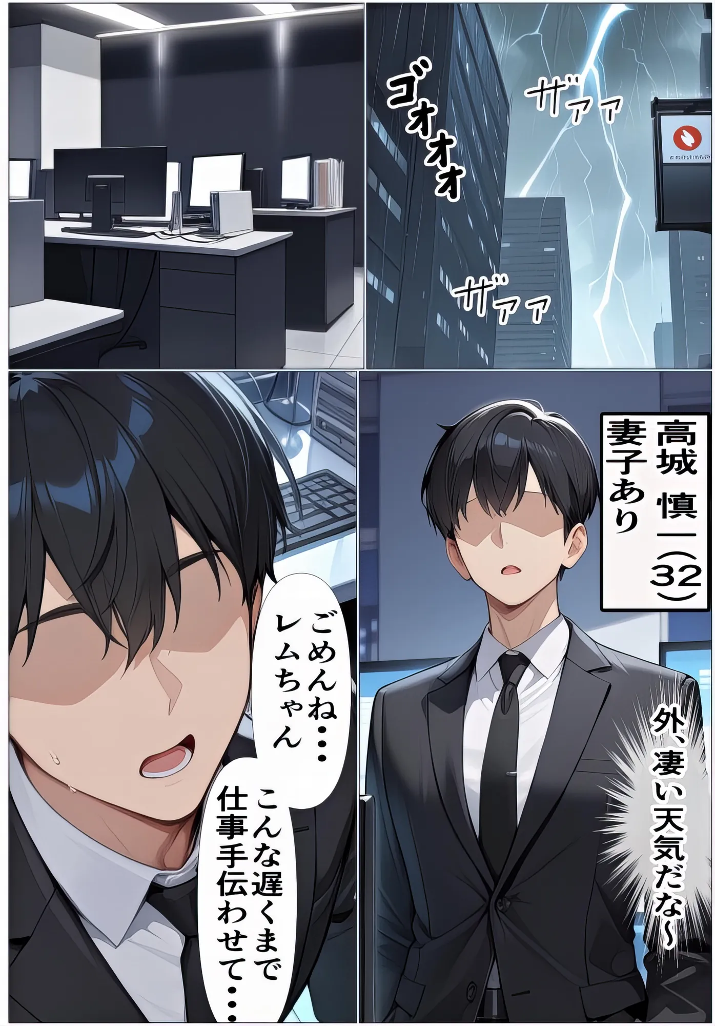 もしもレムが会社の後輩だったら〜既婚者を無理矢理ホテルに連れ込んで寝取った私〜 - 1ページ