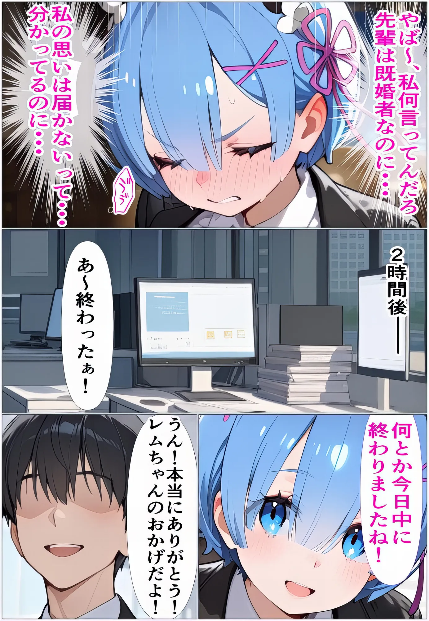 もしもレムが会社の後輩だったら〜既婚者を無理矢理ホテルに連れ込んで寝取った私〜 - 26ページ