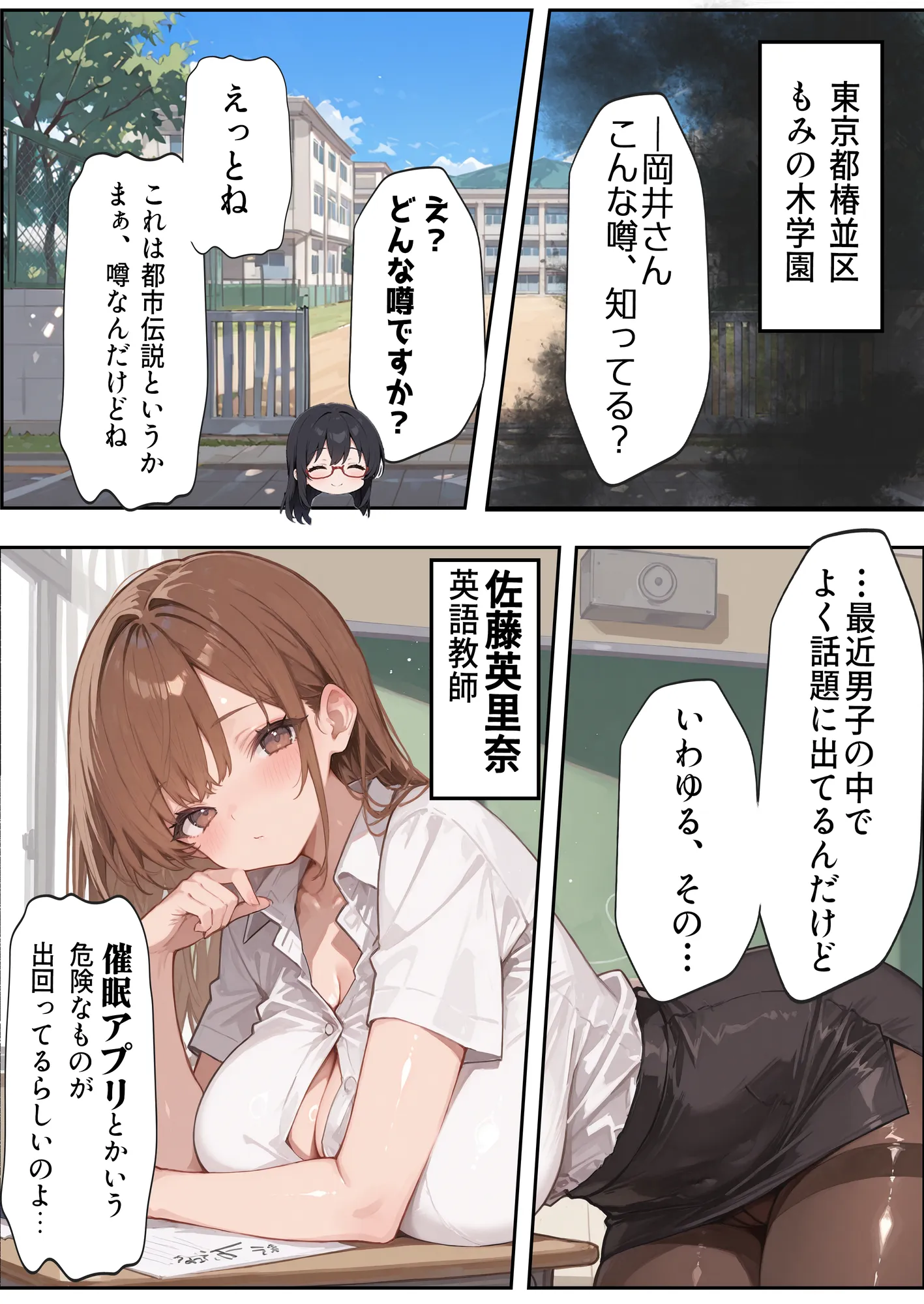 エロい生徒会長が催○アプリで寝取られ○される話 - 2ページ