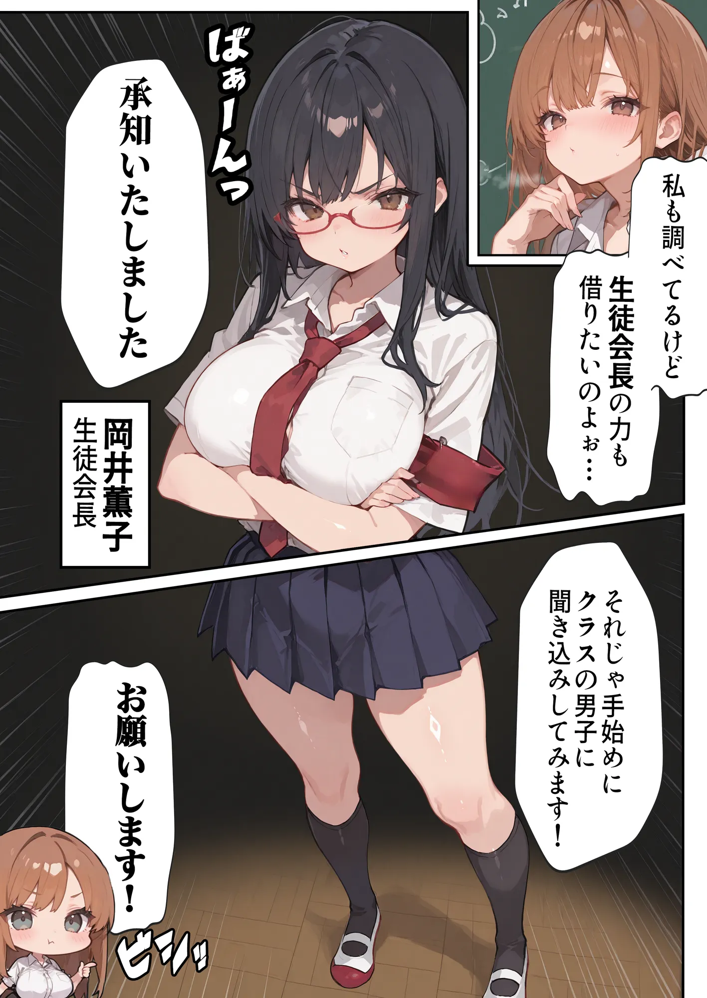 エロい生徒会長が催○アプリで寝取られ○される話 - 3ページ