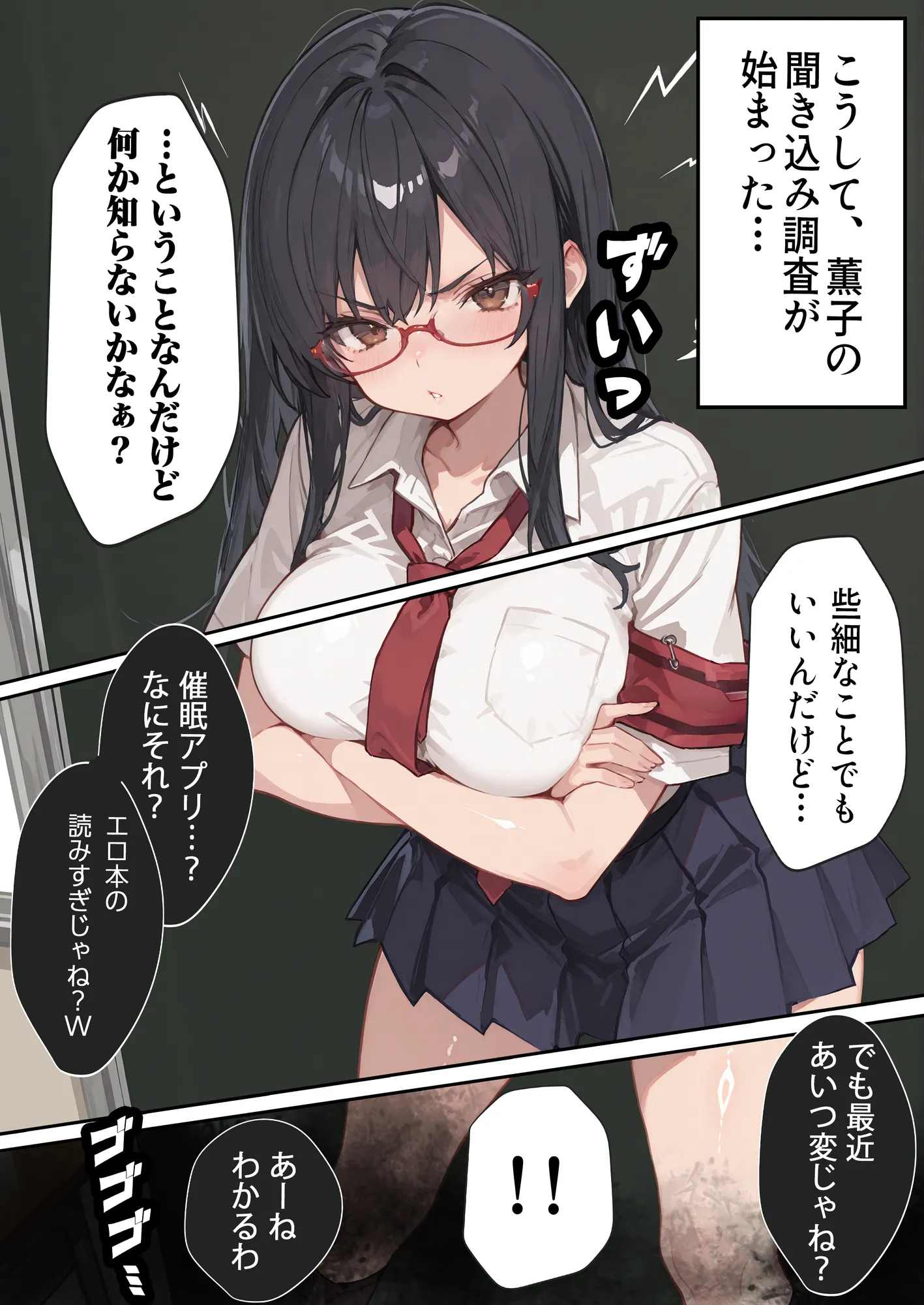 エロい生徒会長が催○アプリで寝取られ○される話 - 4ページ