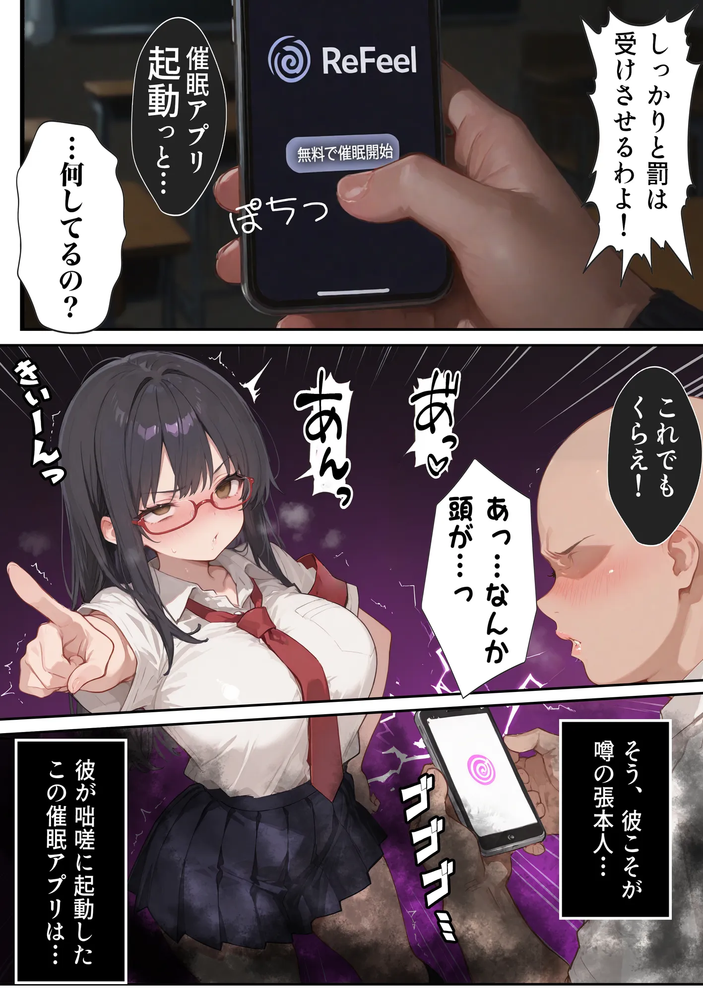 エロい生徒会長が催○アプリで寝取られ○される話 - 7ページ