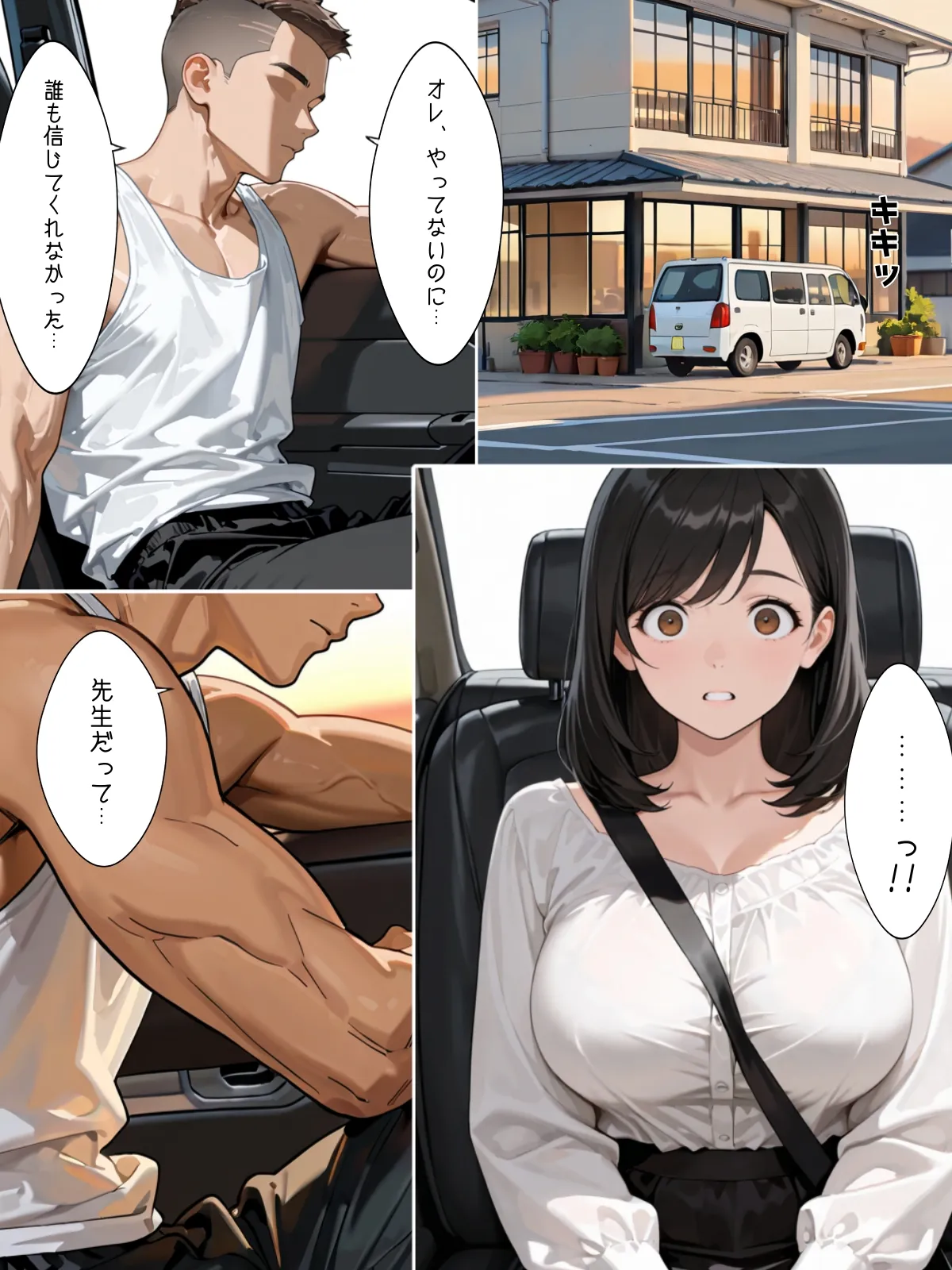 清純巨乳妻は信じたDQN教え子に堕とされて - 1ページ