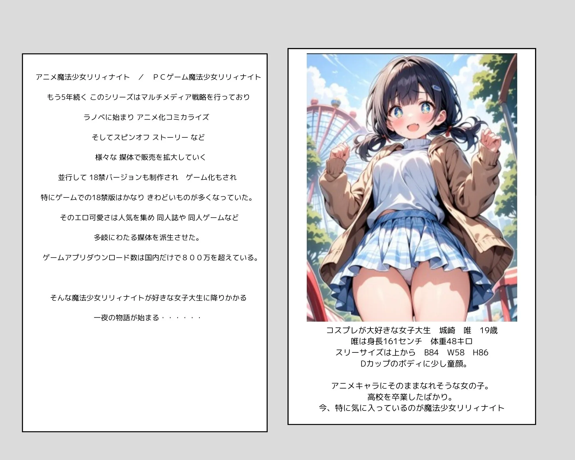 彼女の犯●れているところを見ていたい 女子大生編 コスプレイヤーを集団輪● ノベル+AIイラスト99枚 - 4ページ