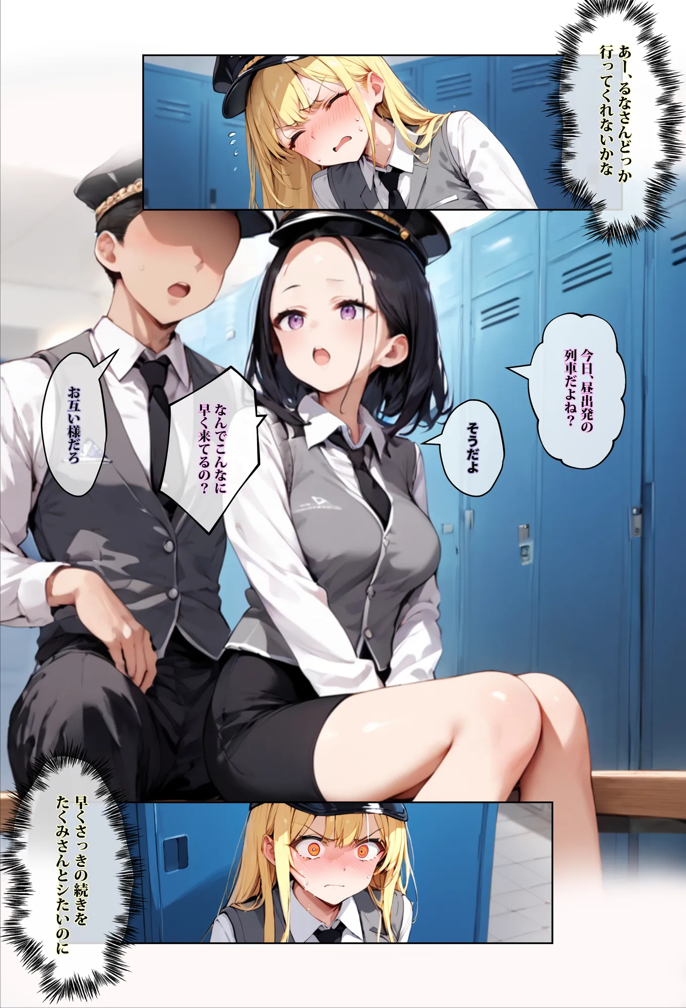 彼女よりエッチが上手い子との浮気SEXを見せてあげた話〜中出し列車で働くビッチ〜 - 8ページ