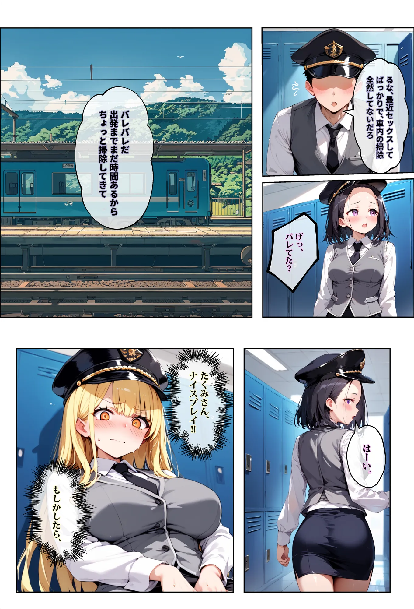 彼女よりエッチが上手い子との浮気SEXを見せてあげた話〜中出し列車で働くビッチ〜 - 11ページ