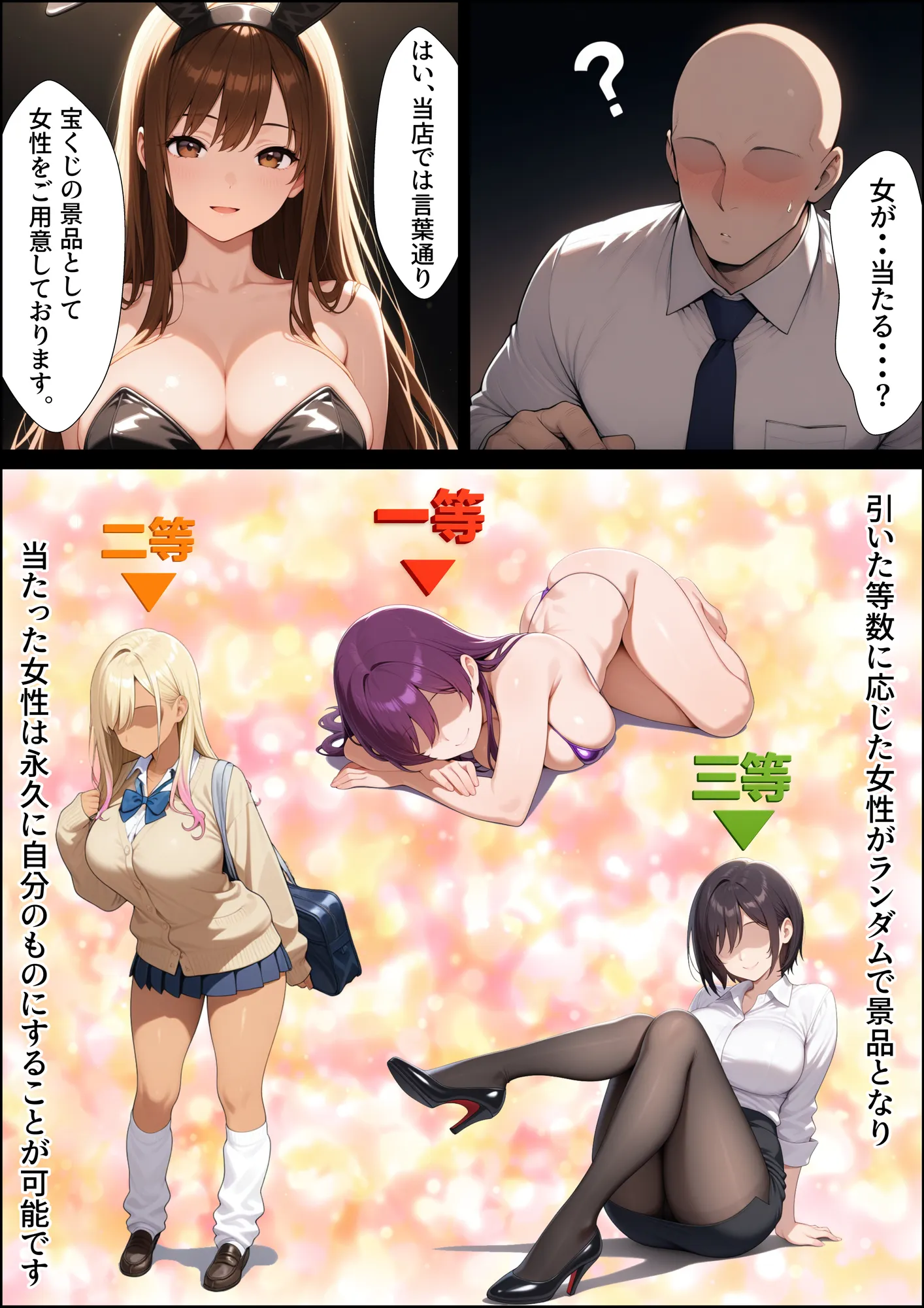 一獲千女〜女が当たる宝くじで一等を当てた男〜【美人ギャル親子編】 - 3ページ