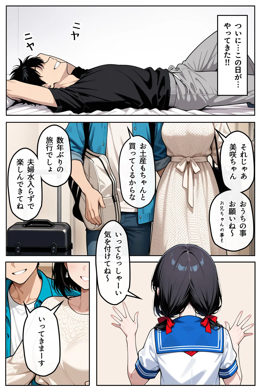 妹と両親不在を満喫した話 - 1ページ