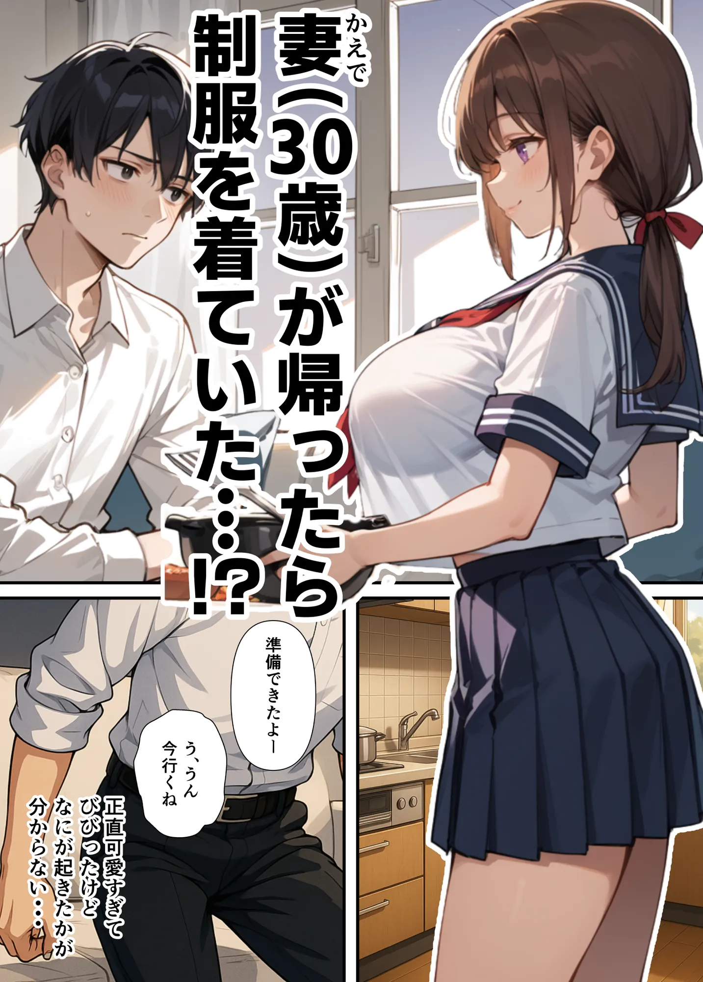 セックスレスに悩む若妻（30）12年ぶりに制服を着てイチャラブセックスする話 - 13ページ