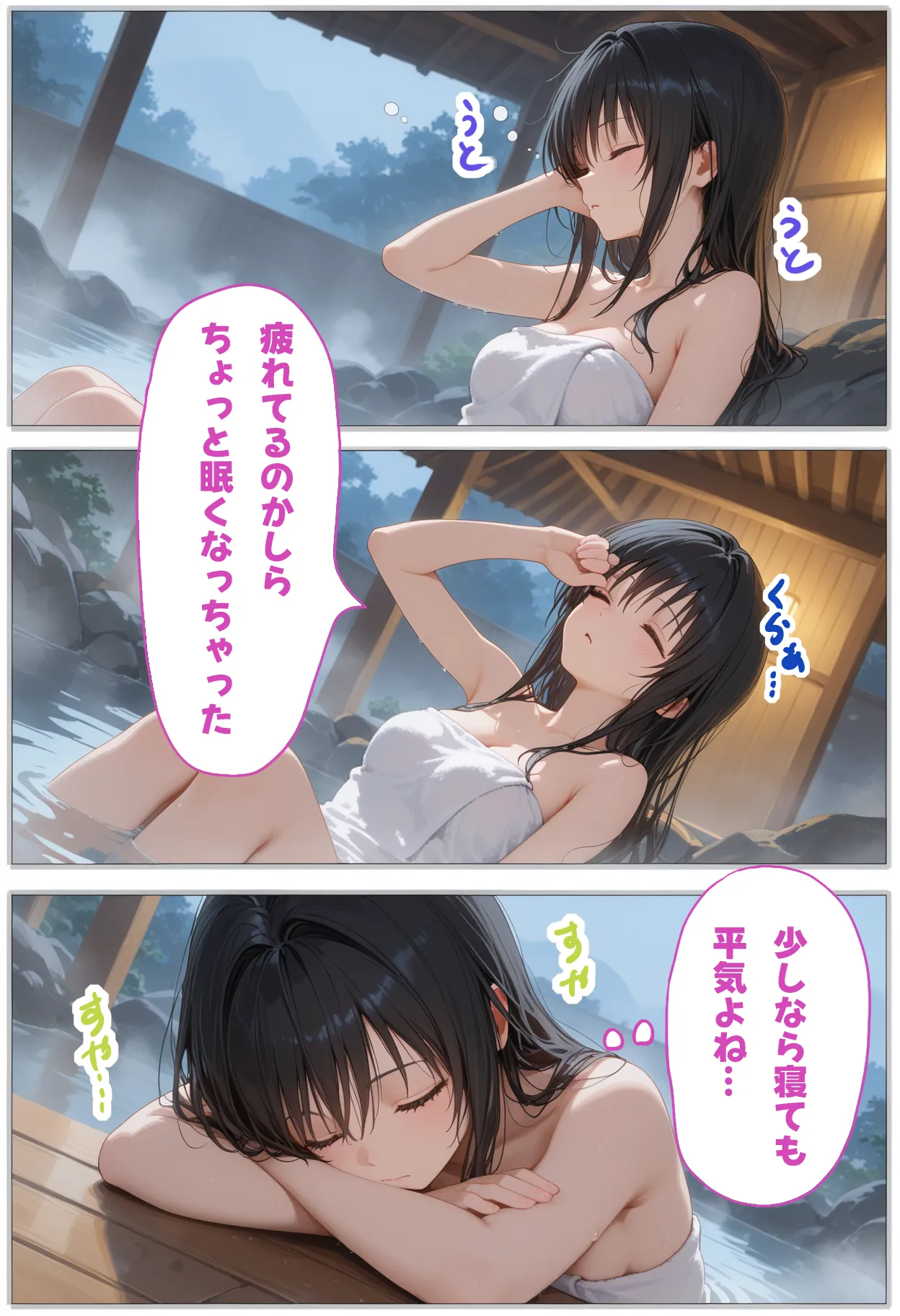 湯けむり 痴〇温泉 〜古〇川唯〜 - 4ページ