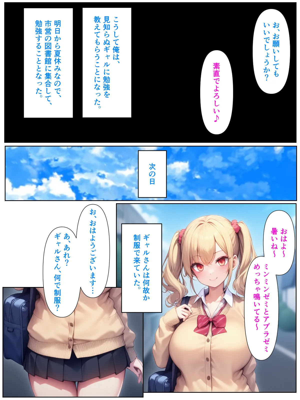 優等生の金髪ツインテの巨乳ギャルさんとラブラブエッチする話 - 4ページ