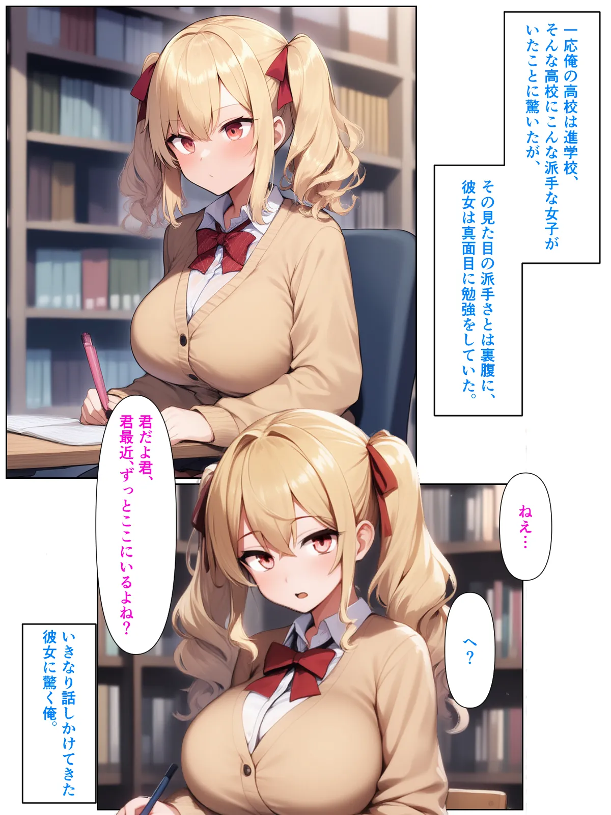 優等生の金髪ツインテの巨乳ギャルさんとラブラブエッチする話 - 21ページ