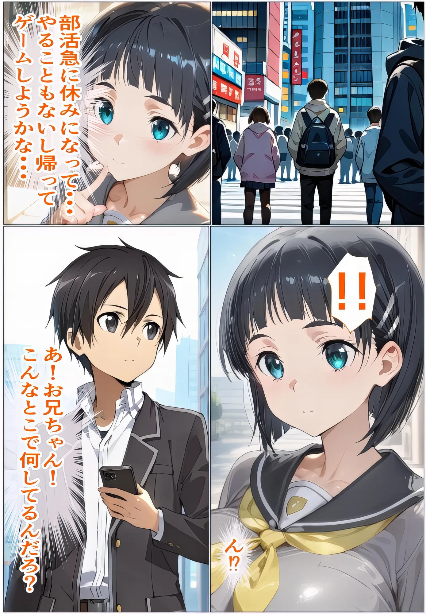 黒の剣士の三角関係〜めちゃくちゃに抱かれたいアスナ・兄のSEXを聞いて発情する直葉〜 - 1ページ