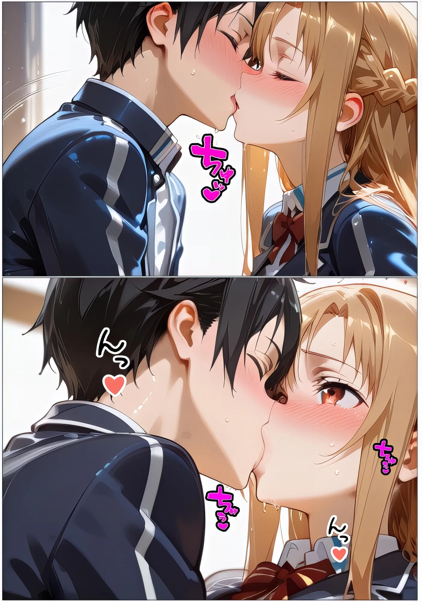 黒の剣士の三角関係〜めちゃくちゃに抱かれたいアスナ・兄のSEXを聞いて発情する直葉〜 - 8ページ