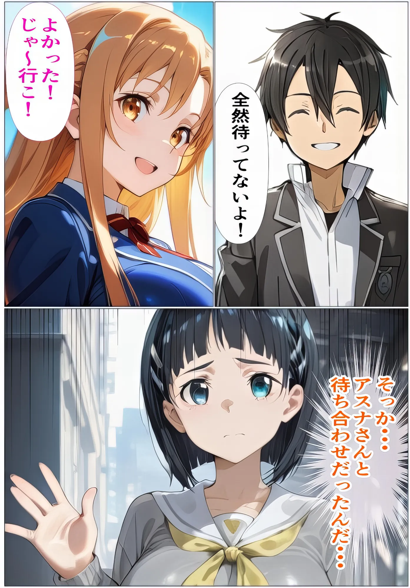 黒の剣士の三角関係〜めちゃくちゃに抱かれたいアスナ・兄のSEXを聞いて発情する直葉〜 - 23ページ