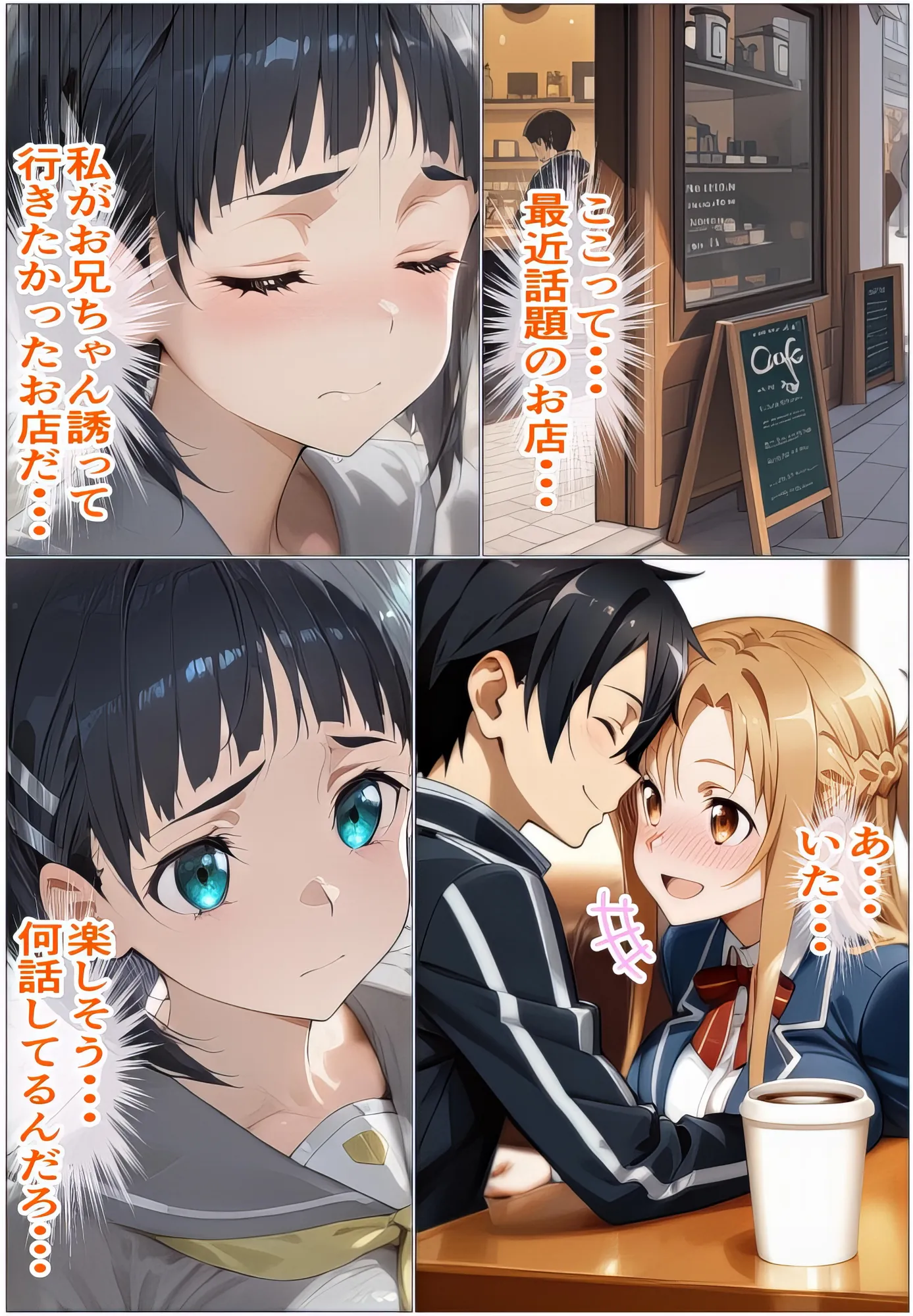 黒の剣士の三角関係〜めちゃくちゃに抱かれたいアスナ・兄のSEXを聞いて発情する直葉〜 - 28ページ