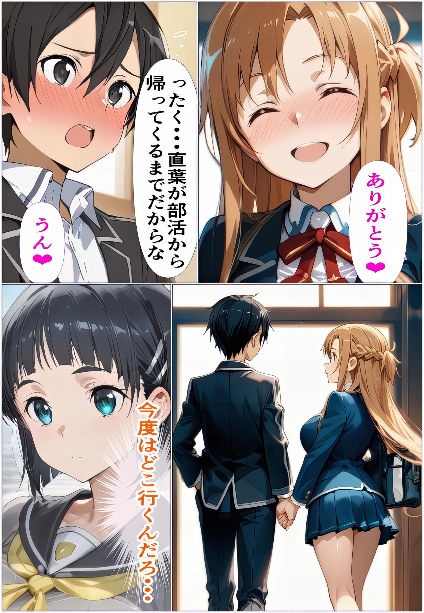 黒の剣士の三角関係〜めちゃくちゃに抱かれたいアスナ・兄のSEXを聞いて発情する直葉〜 - 32ページ