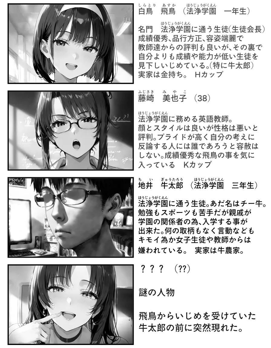 成績優秀な生徒会長がチー牛専用の家畜になる話   1 - 13ページ