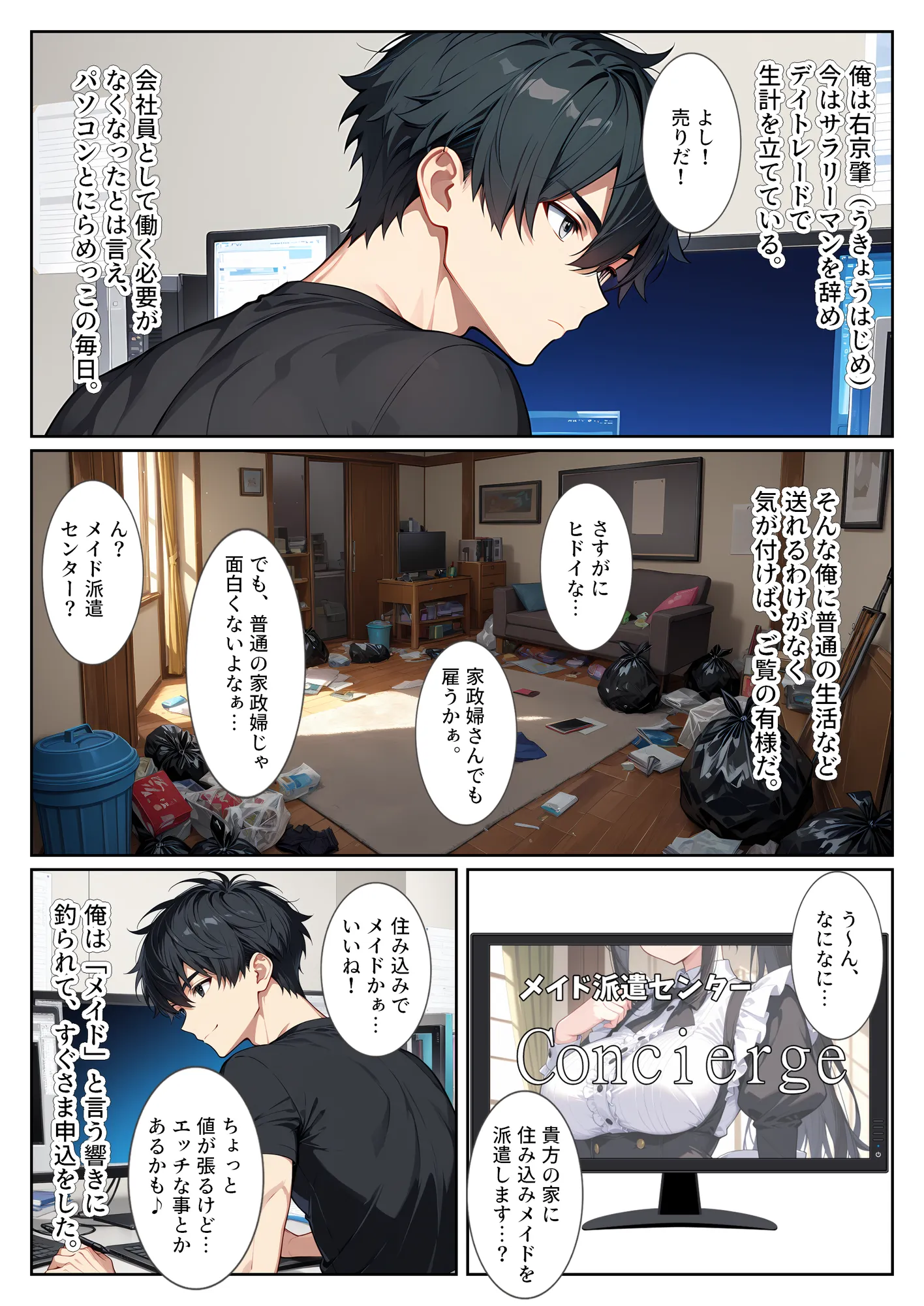 家事代行の爆乳メイドが濃厚なご奉仕エッチをしてくれた話 - 2ページ