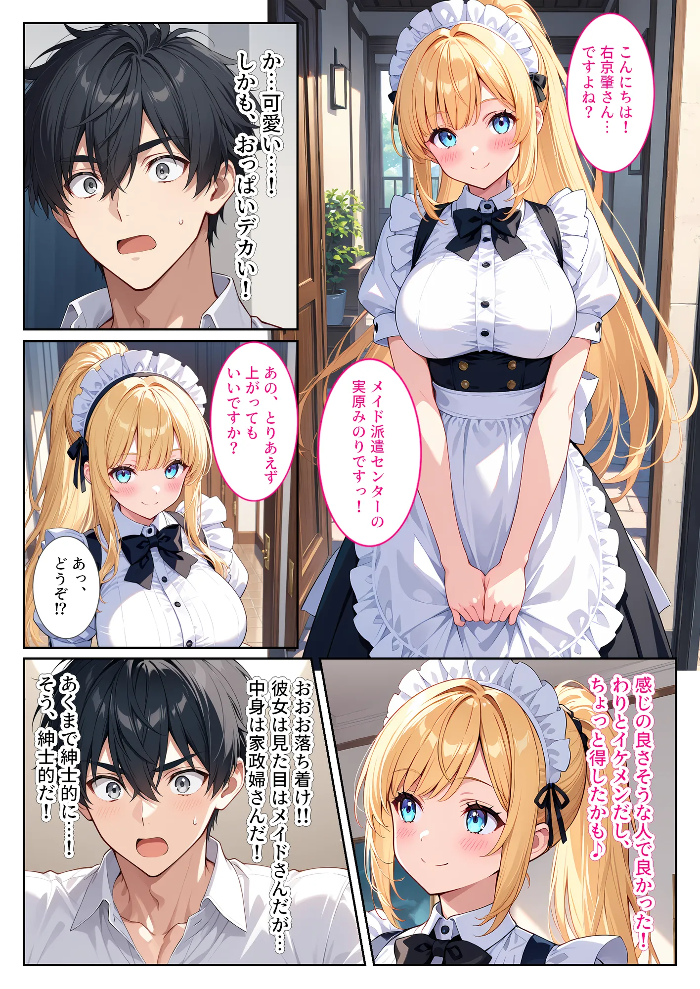 家事代行の爆乳メイドが濃厚なご奉仕エッチをしてくれた話 - 3ページ