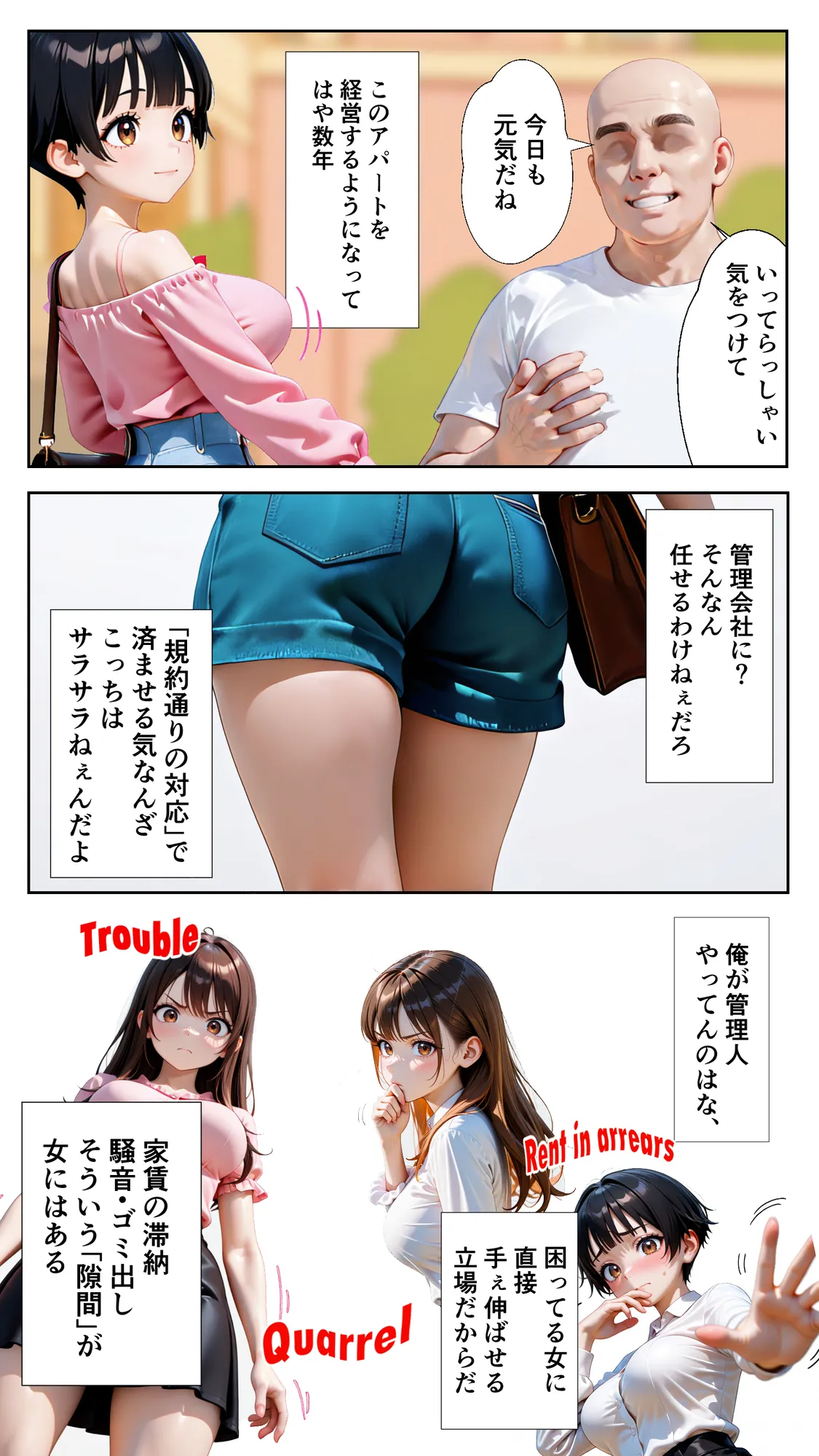 おぢさんに犯られた女〜家賃滞納編 - 2ページ