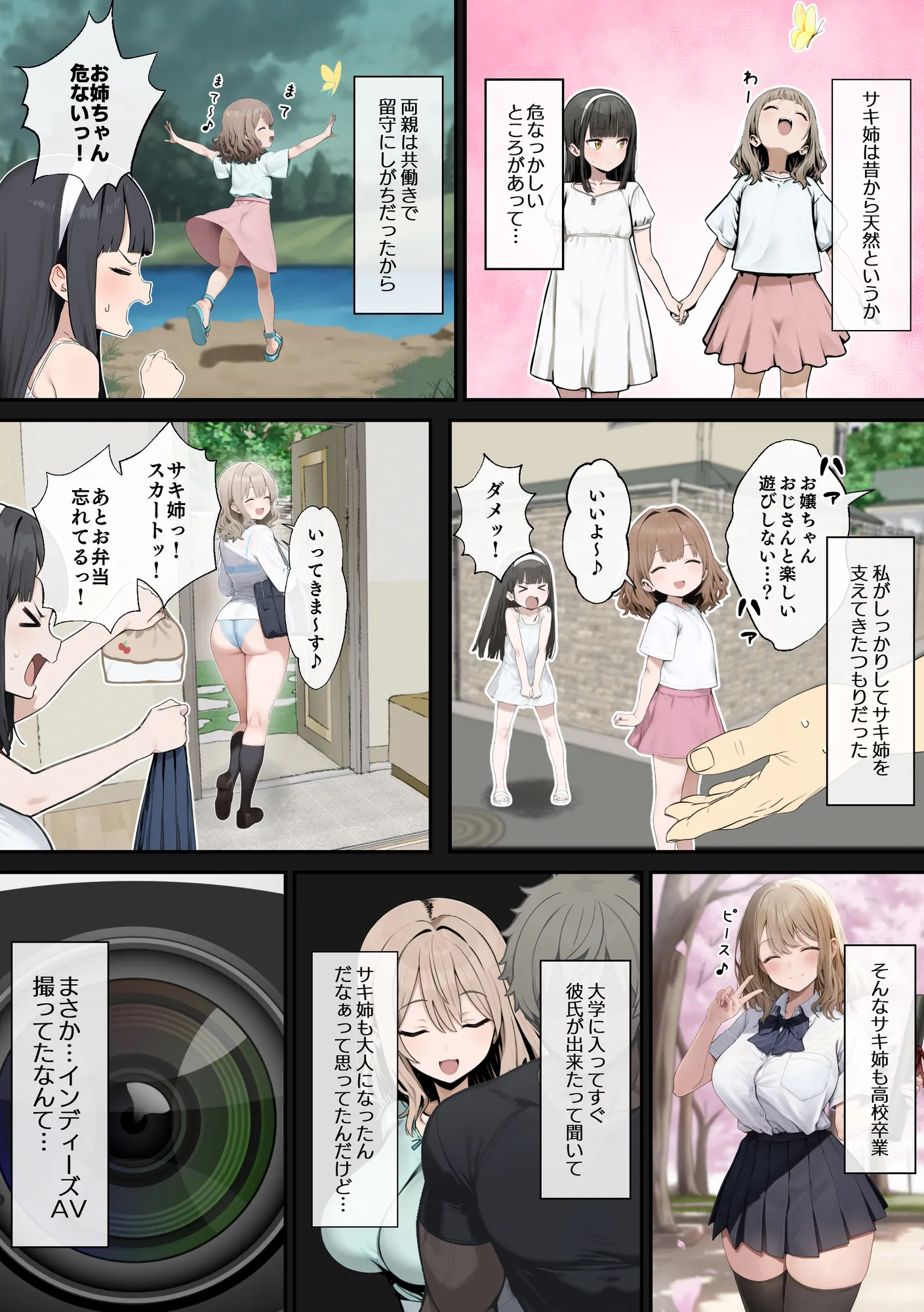 爆乳J〇 姉の彼氏と背徳AVデビュー - 4ページ