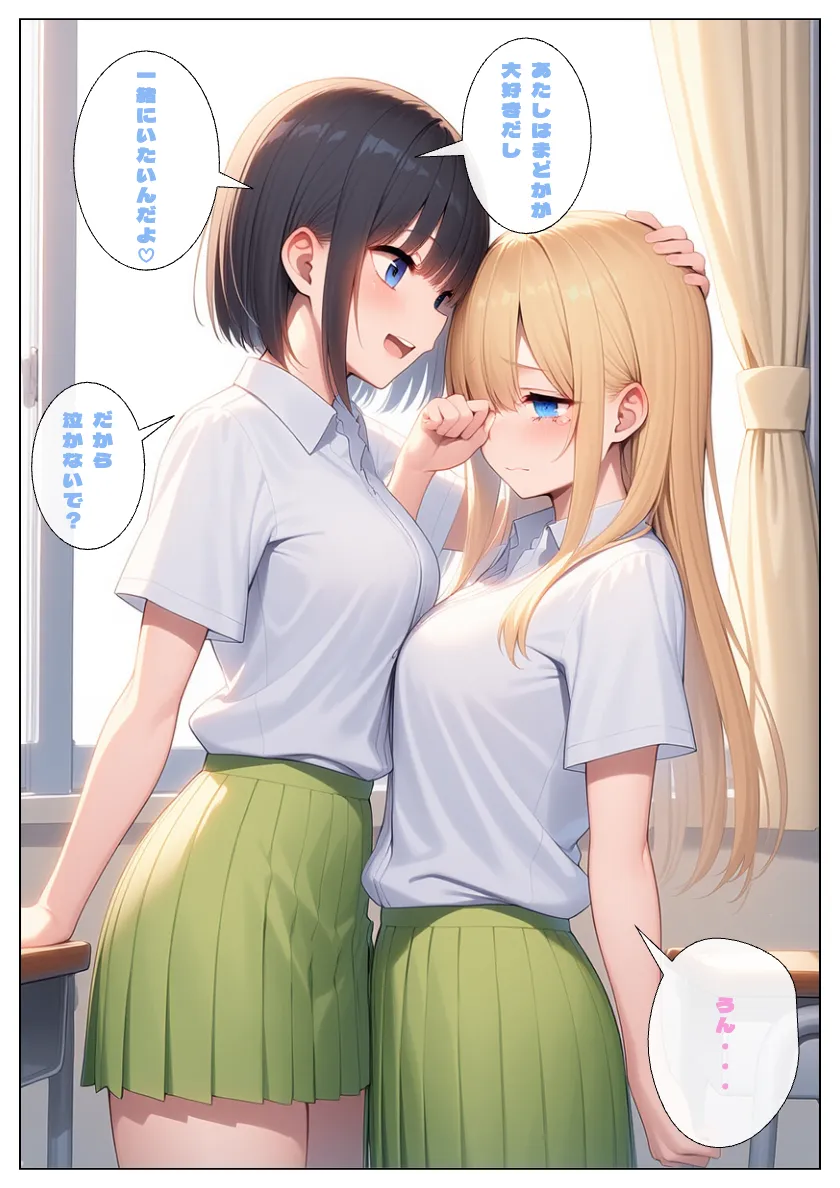 幼馴染JKある日友達から恋人へ！レズギャル百合セックスで交互にイキまくり！:本編55P＋おまけ158枚 - 3ページ