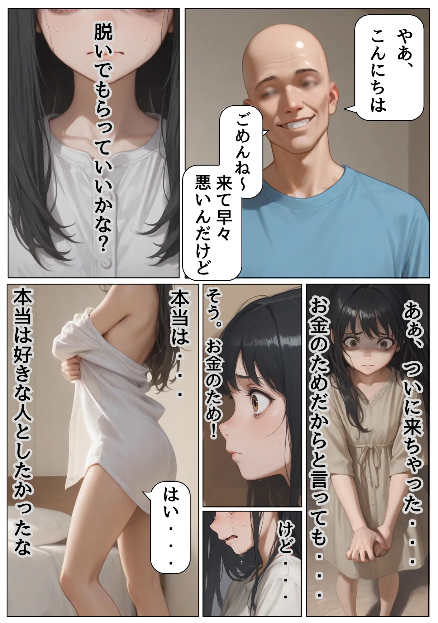 ホス狂デリヘル堕ち少女(19歳)に、大人の潮吹きアクメを仕込んだらおじさんおち〇ぽに恋をする、夜職の闇を題材にした話 - 3ページ