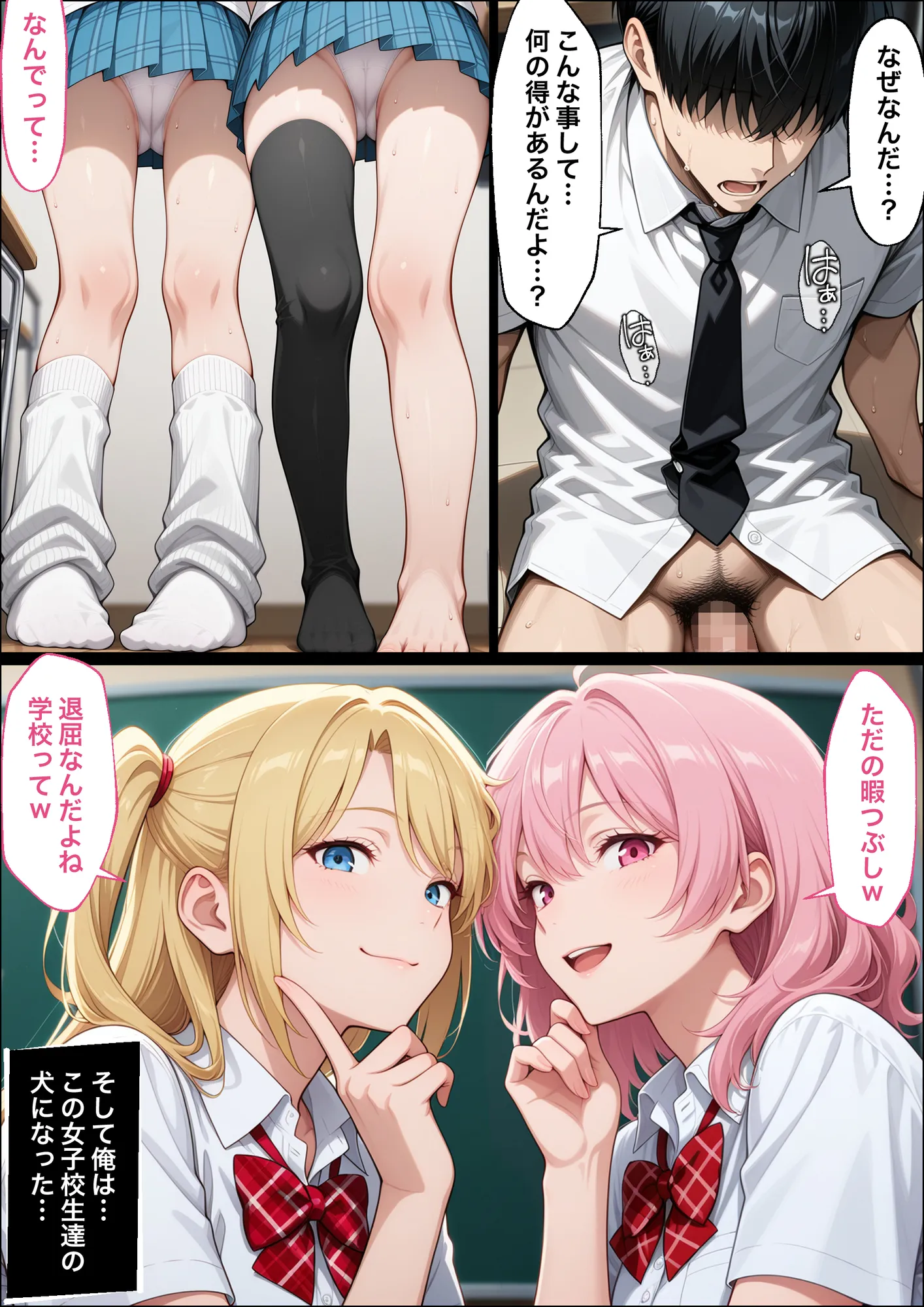 教師の俺が、なんでJKの犬に!?ドS問題児ギャル達の玩具にされ、エッチなおしおきとご褒美とXXXで無事にしつけ完了! - 2ページ