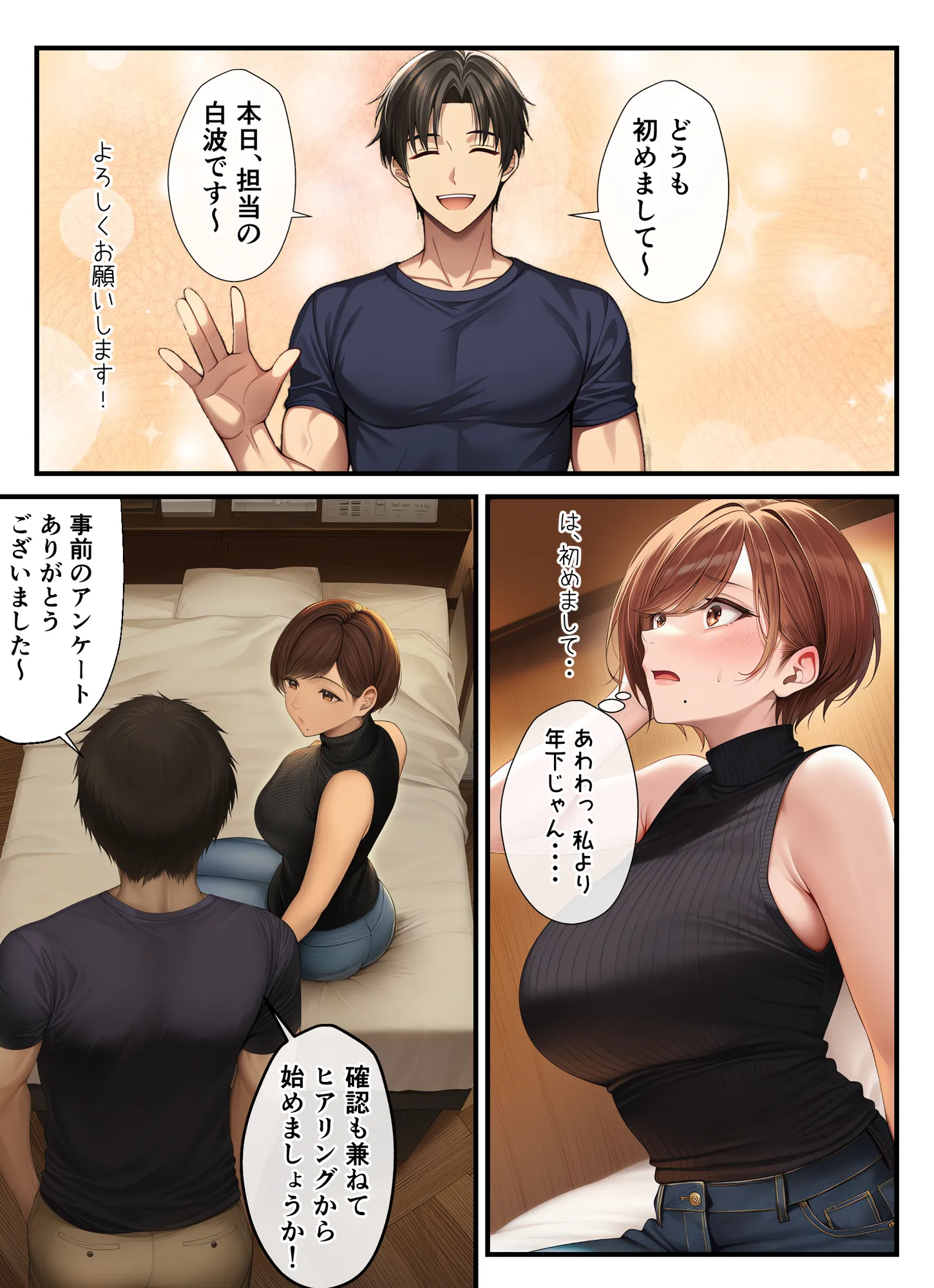 妊活中（セックスレス）の巨乳人妻が絶頂リフレで性感開花して夫とあまあま子作りセックスするまで - 10ページ