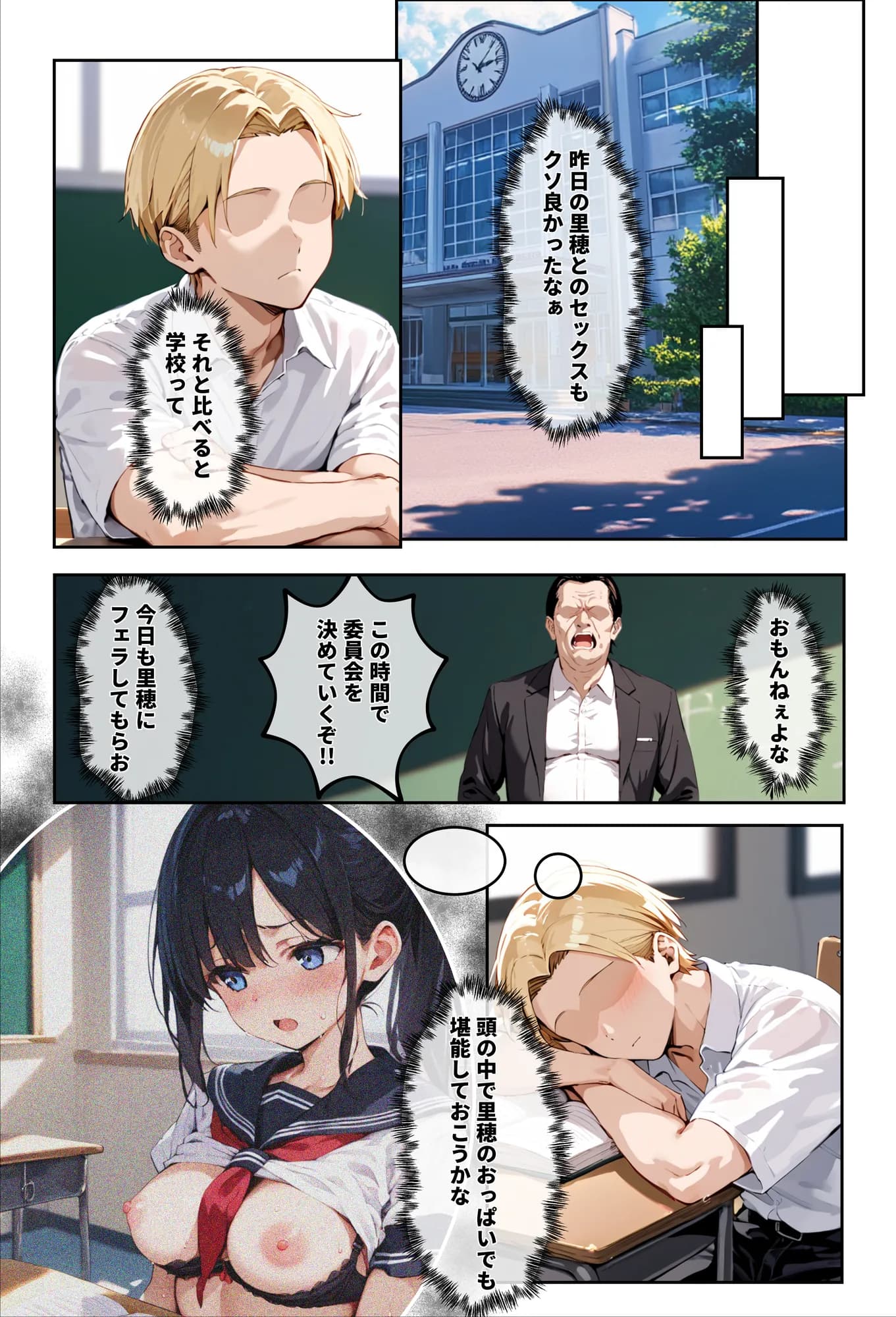 「3秒だけ好きにシていい」と言ったデカパイ委員長の寝取られマ〇コを貸してもらった件 - 5ページ