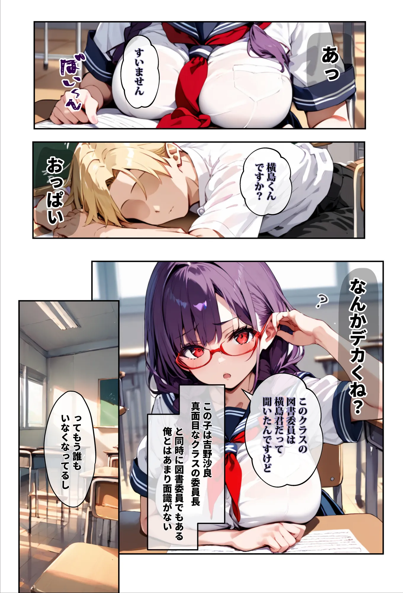 「3秒だけ好きにシていい」と言ったデカパイ委員長の寝取られマ〇コを貸してもらった件 - 6ページ