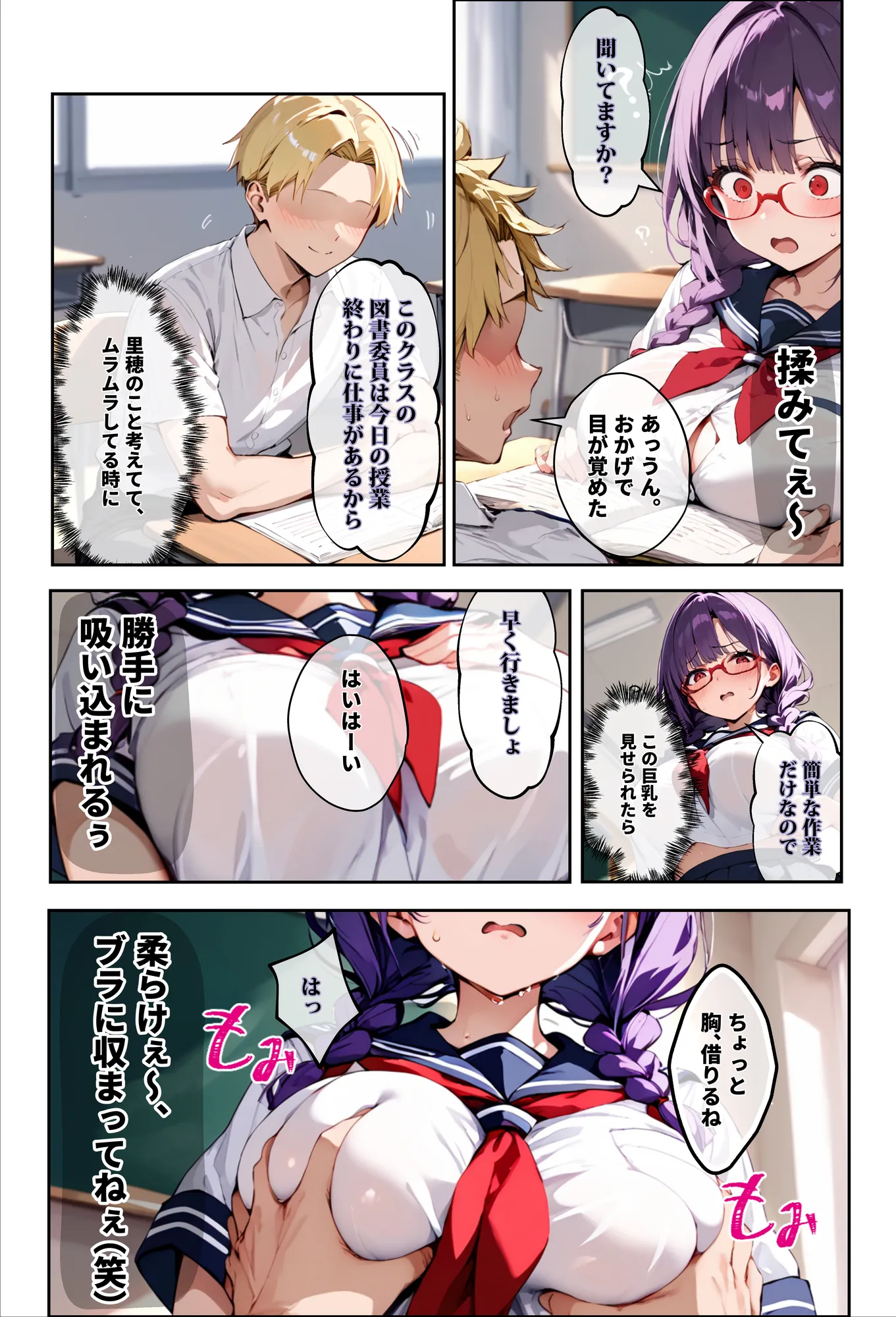 「3秒だけ好きにシていい」と言ったデカパイ委員長の寝取られマ〇コを貸してもらった件 - 7ページ