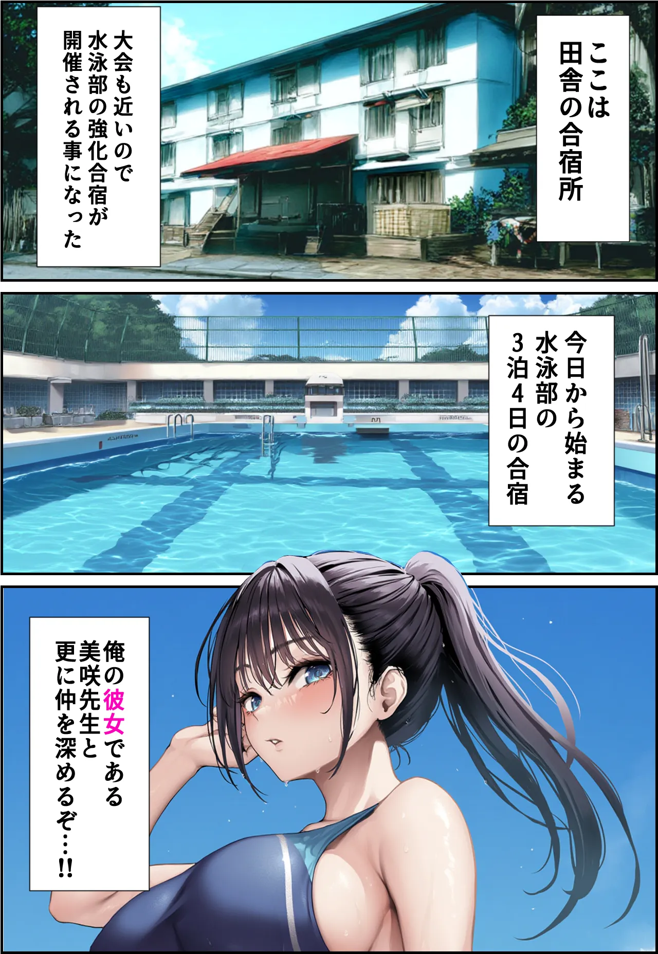 発情したドスケベ水泳部顧問（27）と3泊4日の合宿で禁断の濃厚イチャラブ生ハメH - 6ページ