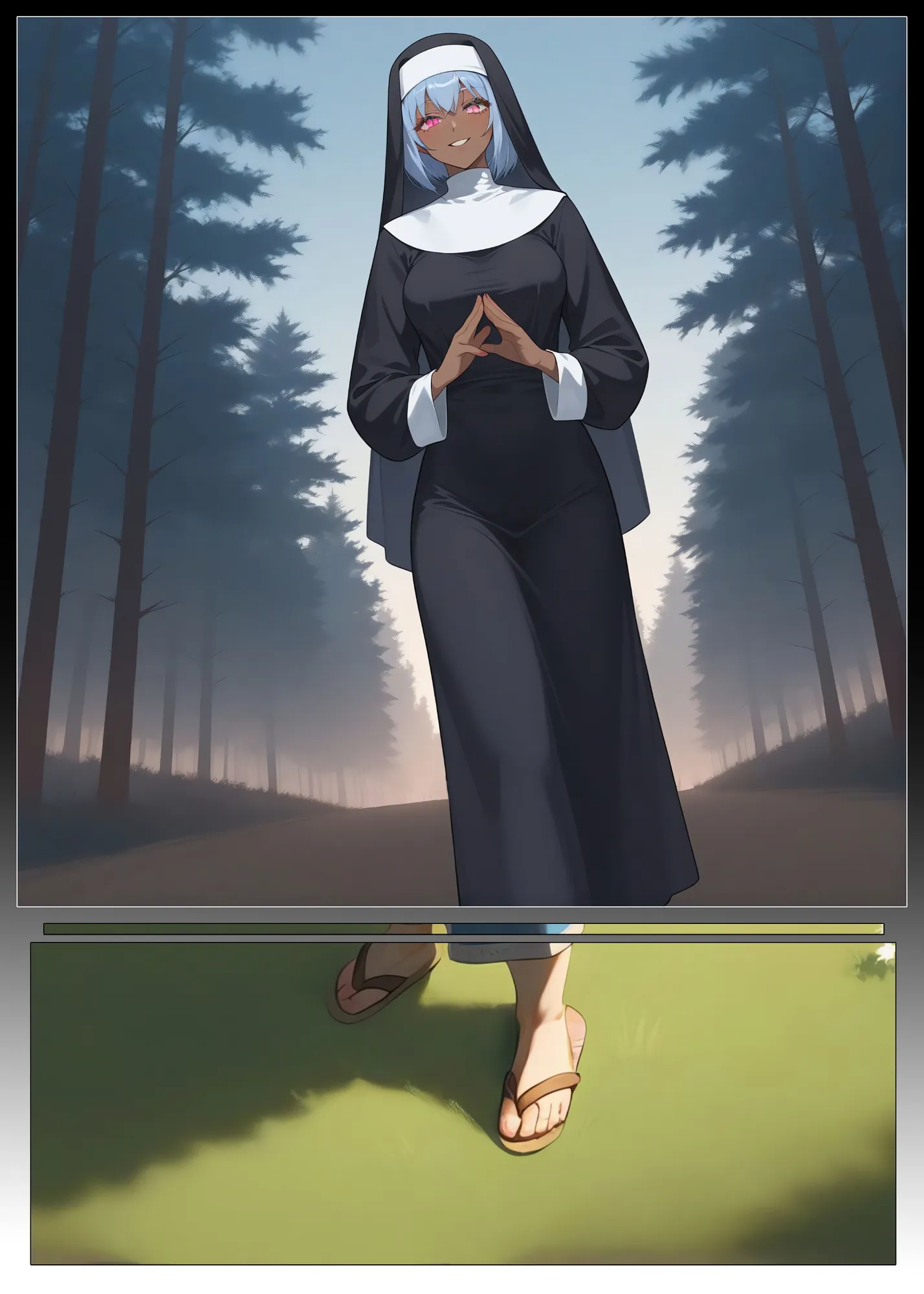 異世界エロ道中case1〜悲しき過去を背負うおっぱい痴女シスターを救え！〜 - 17ページ