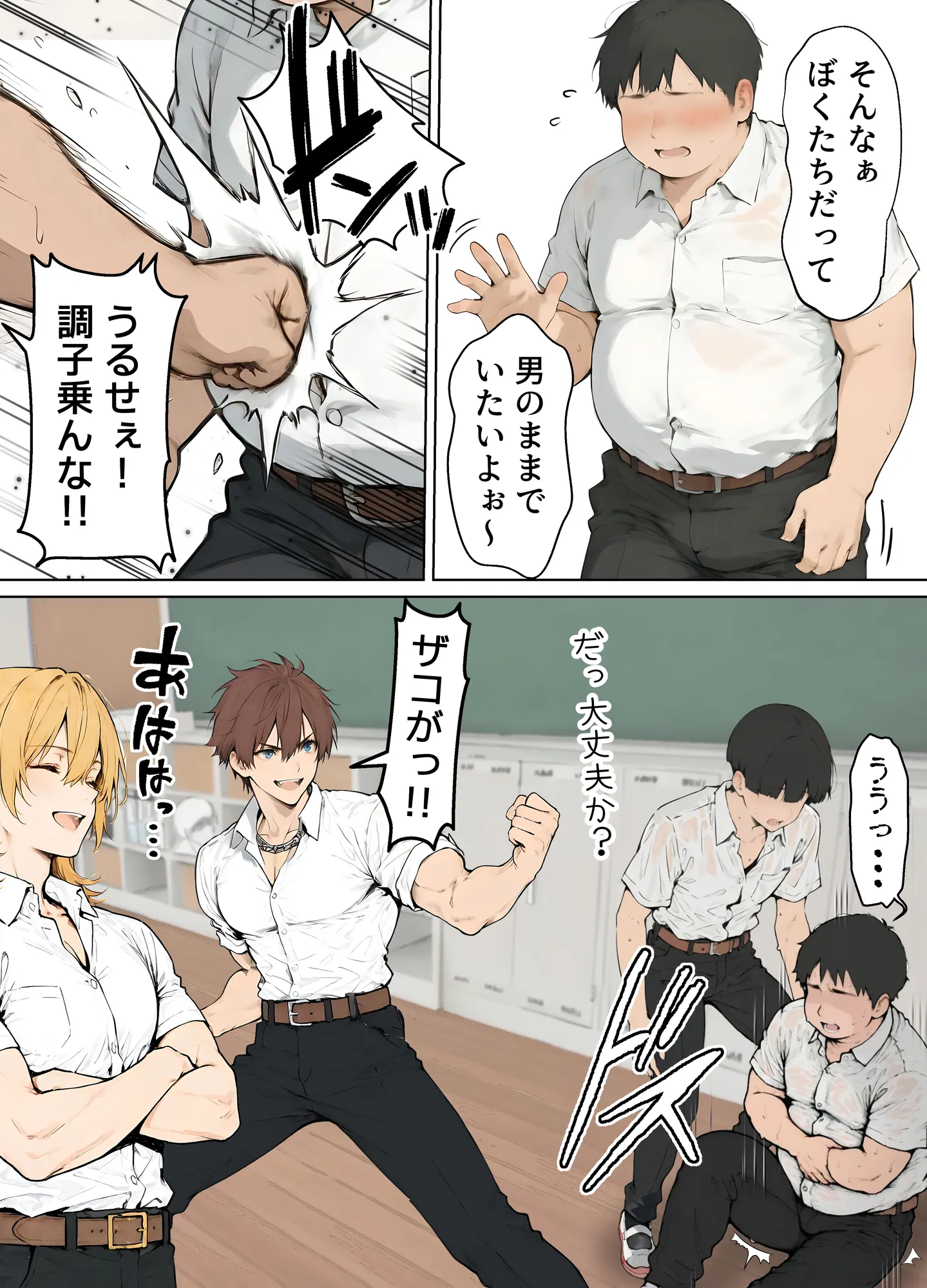 女体化したカースト上位男がキモオタに下剋上レ●プされ種付けを懇願するオンナノコへと堕ちる話 - 3ページ